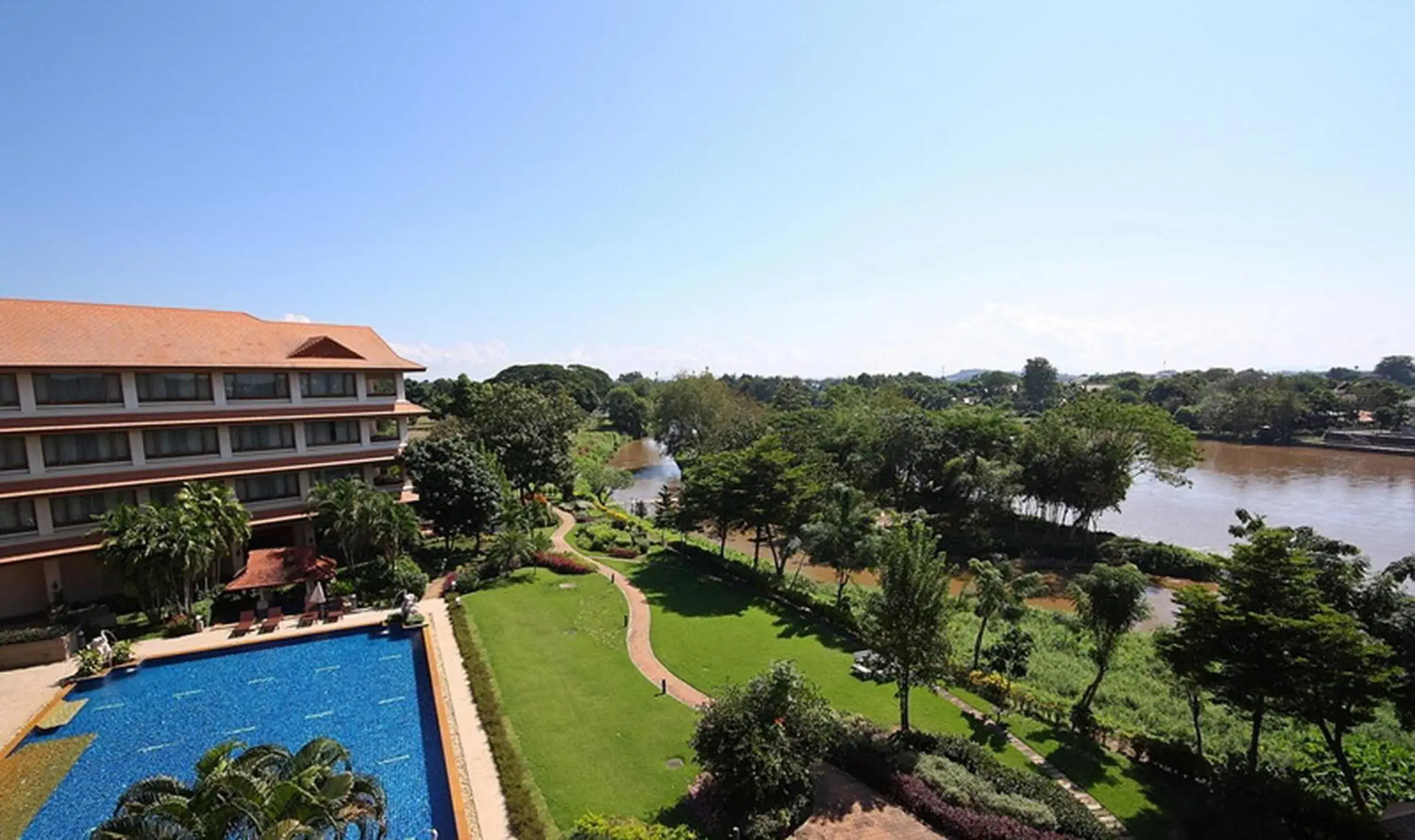 Bird's eye view in The Imperial River House Resort, Chiang Rai Bird's eye view in The Imperial River House Resort, Chiang Rai