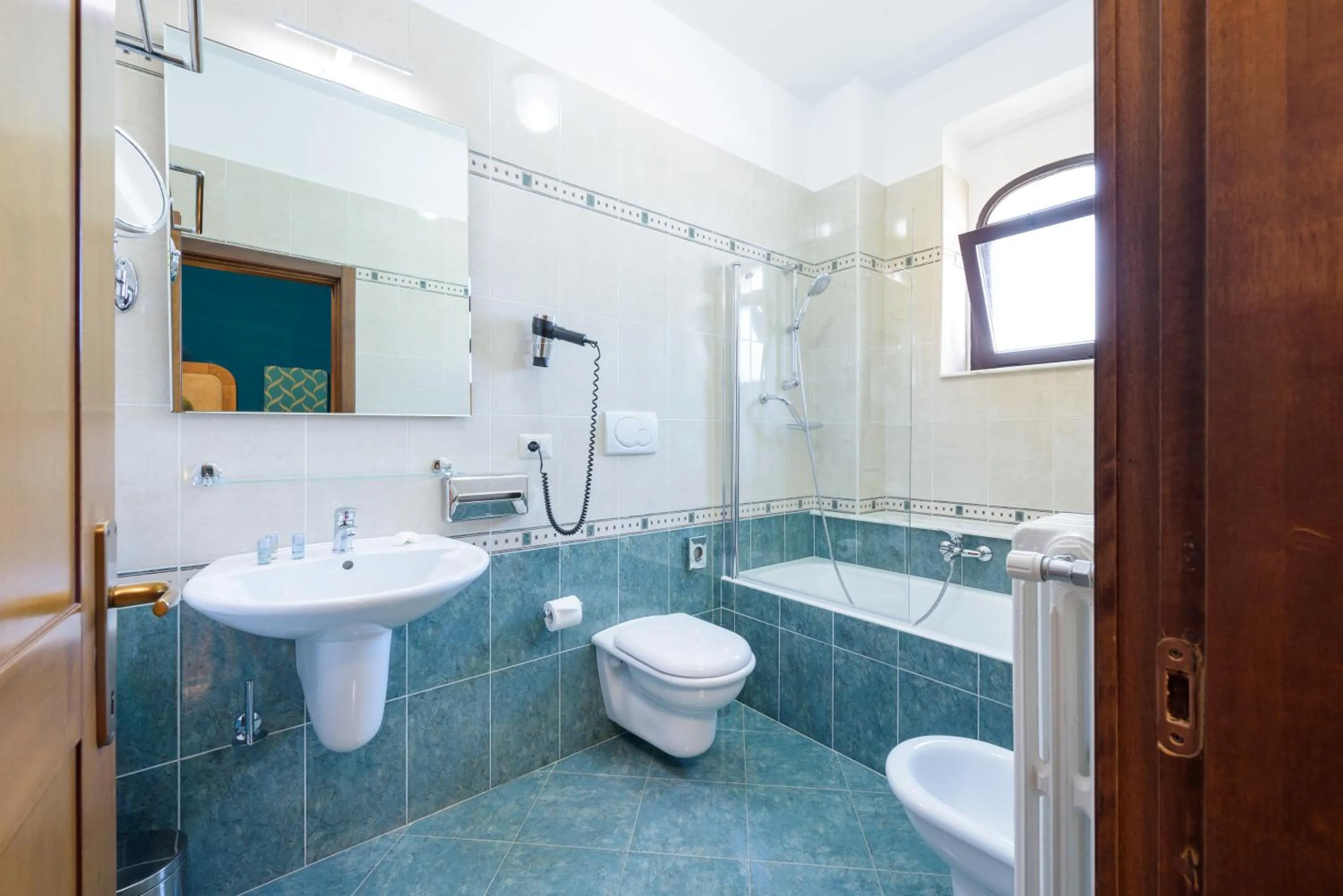 Bathroom in Leone de Castris Wine Hotel