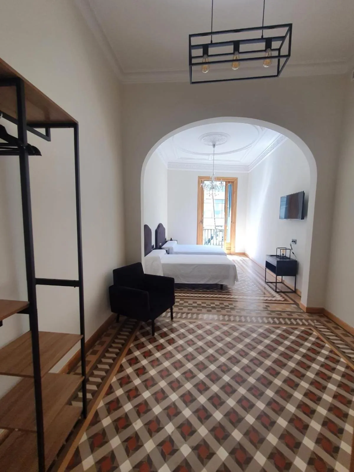 Photo of the whole room, Bed in Hostal Lausanne