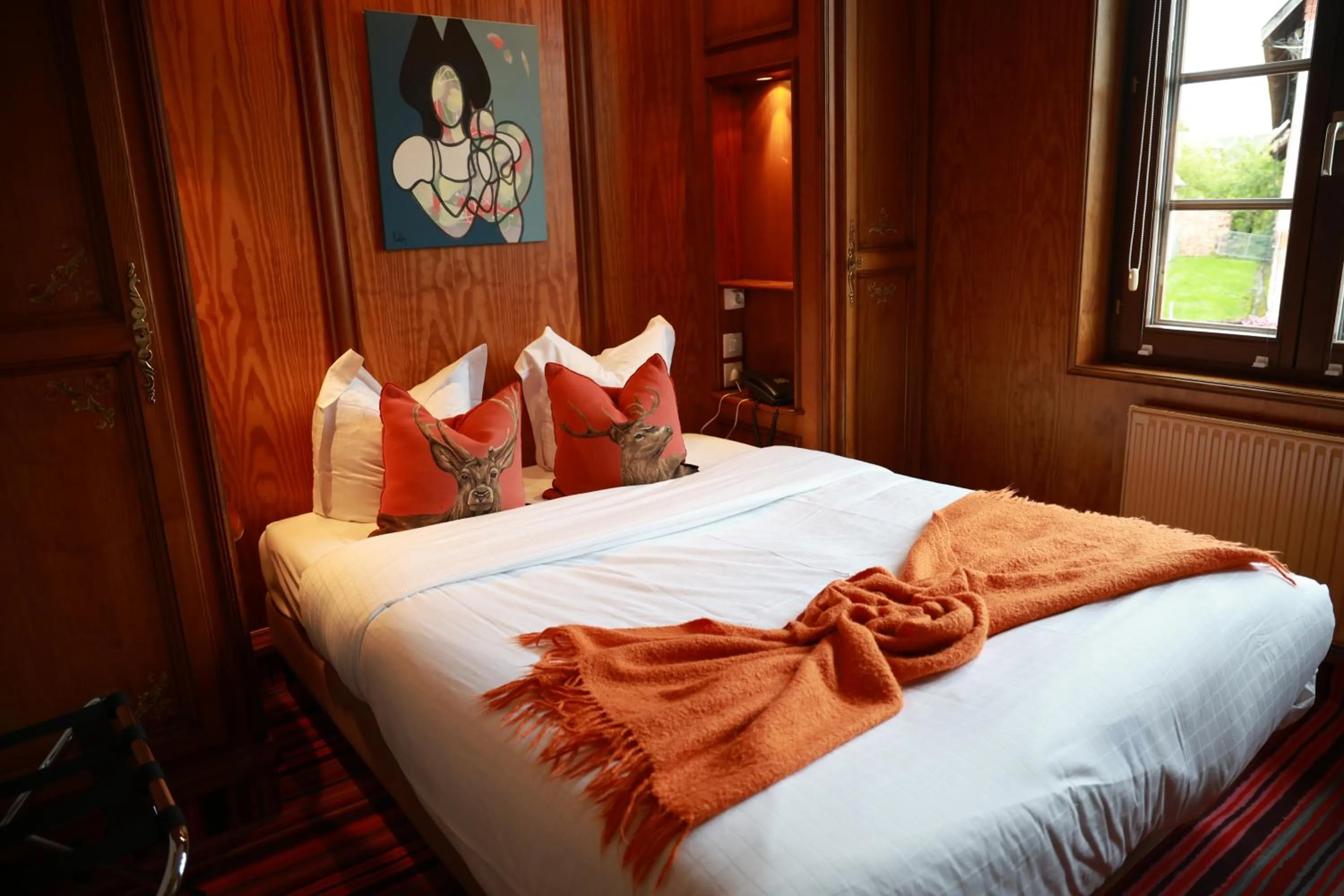 Bed in Hotel - Restaurant Le Cerf & Spa