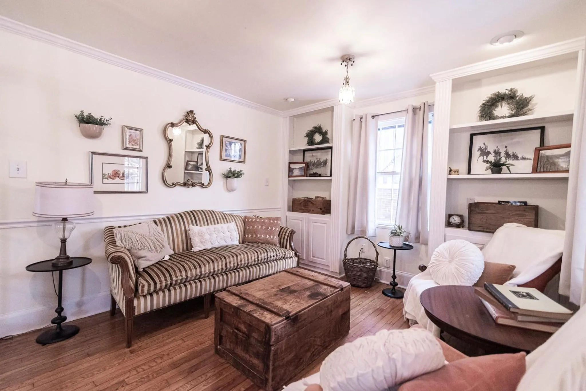 Seating area in Riley House