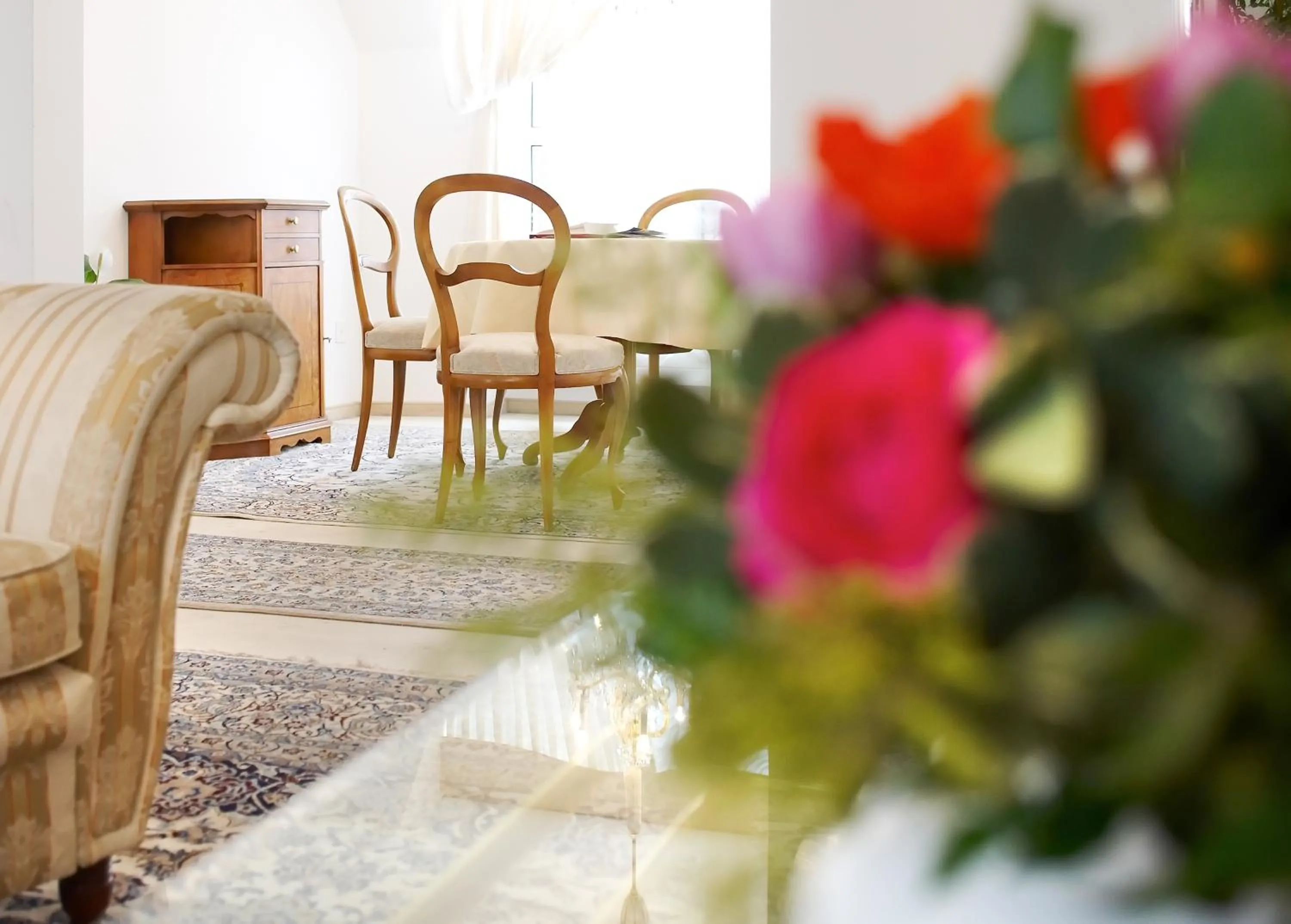 Seating area in Hotel Mozart