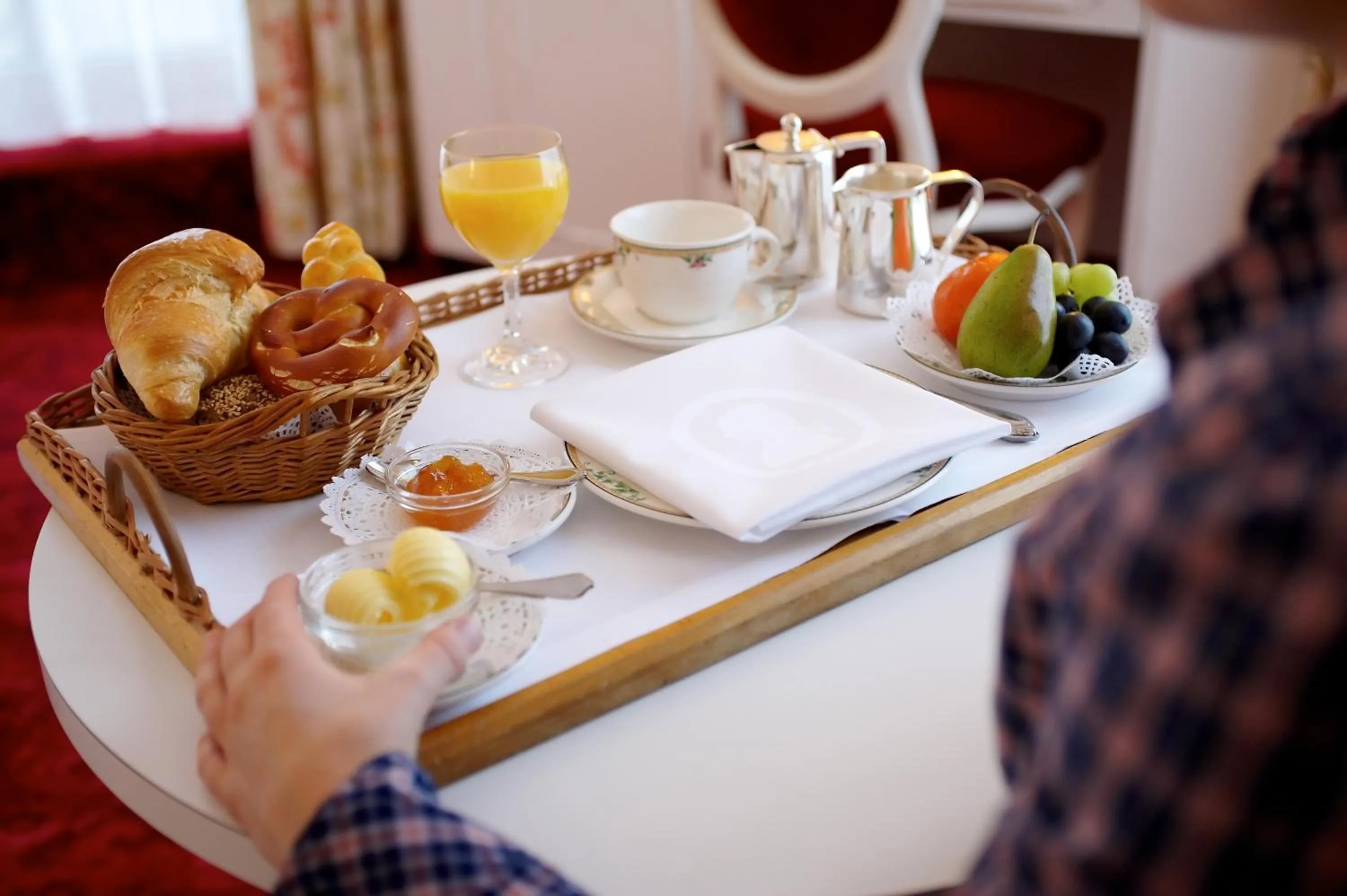 Continental breakfast in Hotel Mozart