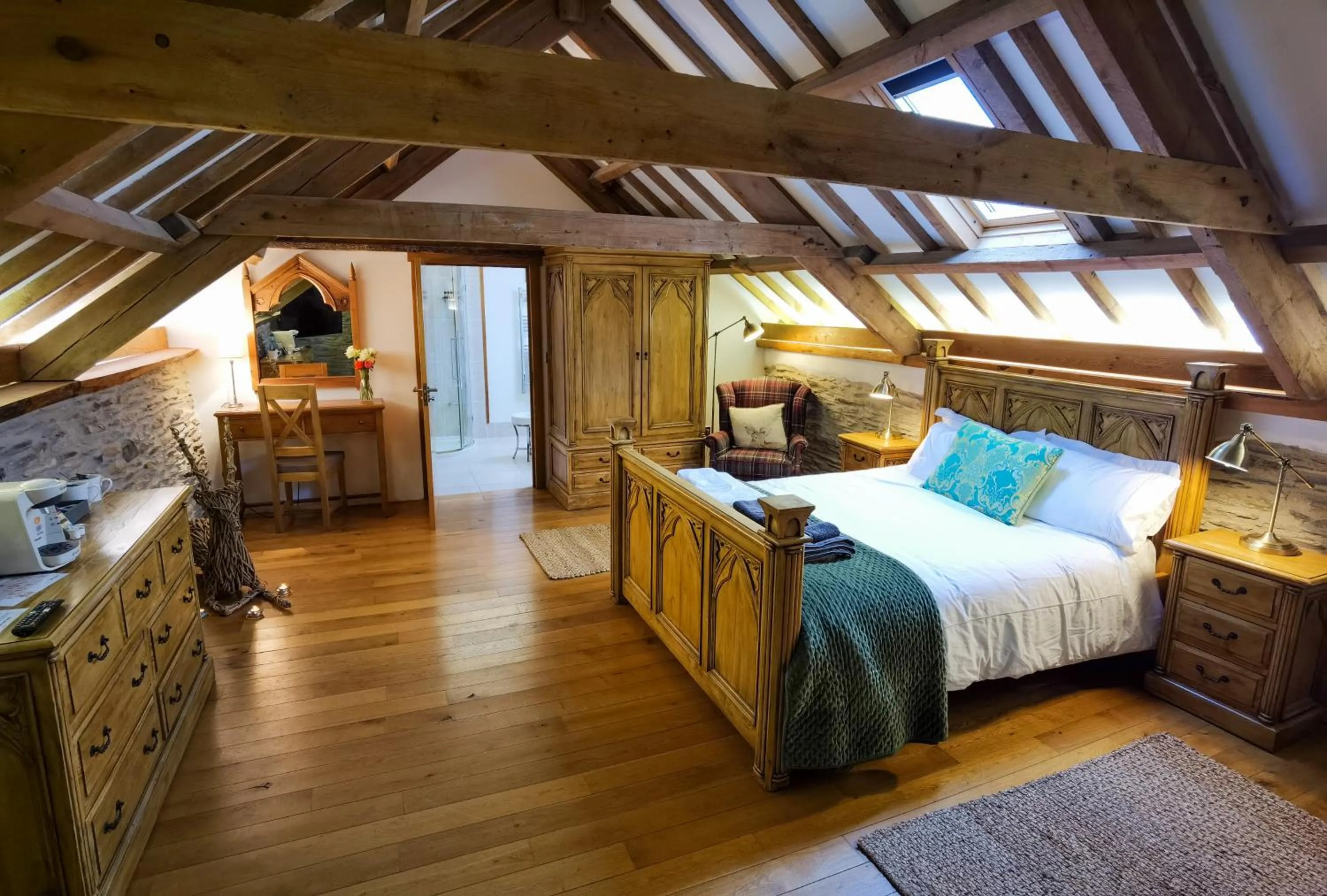 Bed in Jabajak Vineyard Restaurant & Rooms