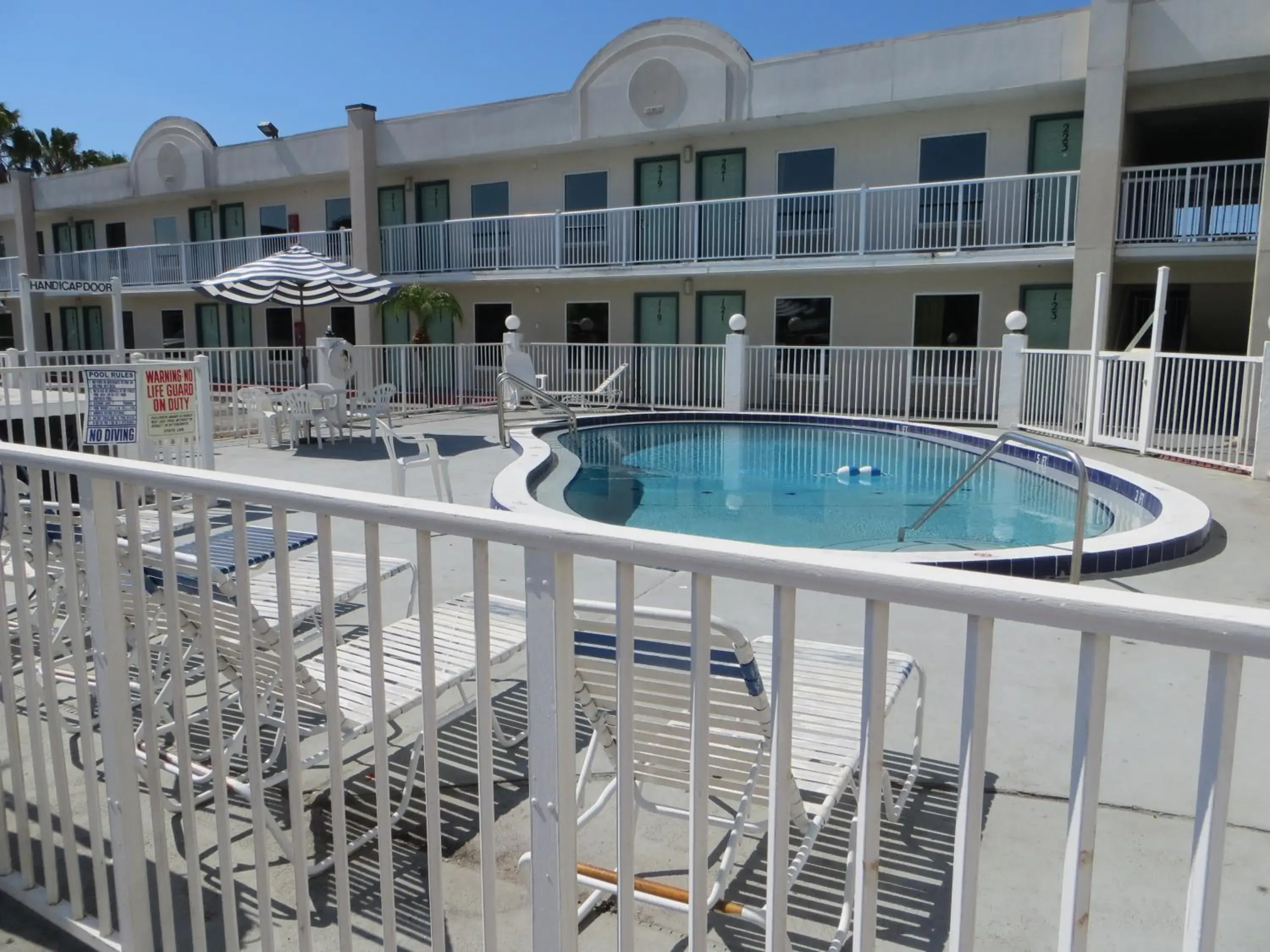 Swimming pool in Budget Inn Swimming pool in Budget Inn
