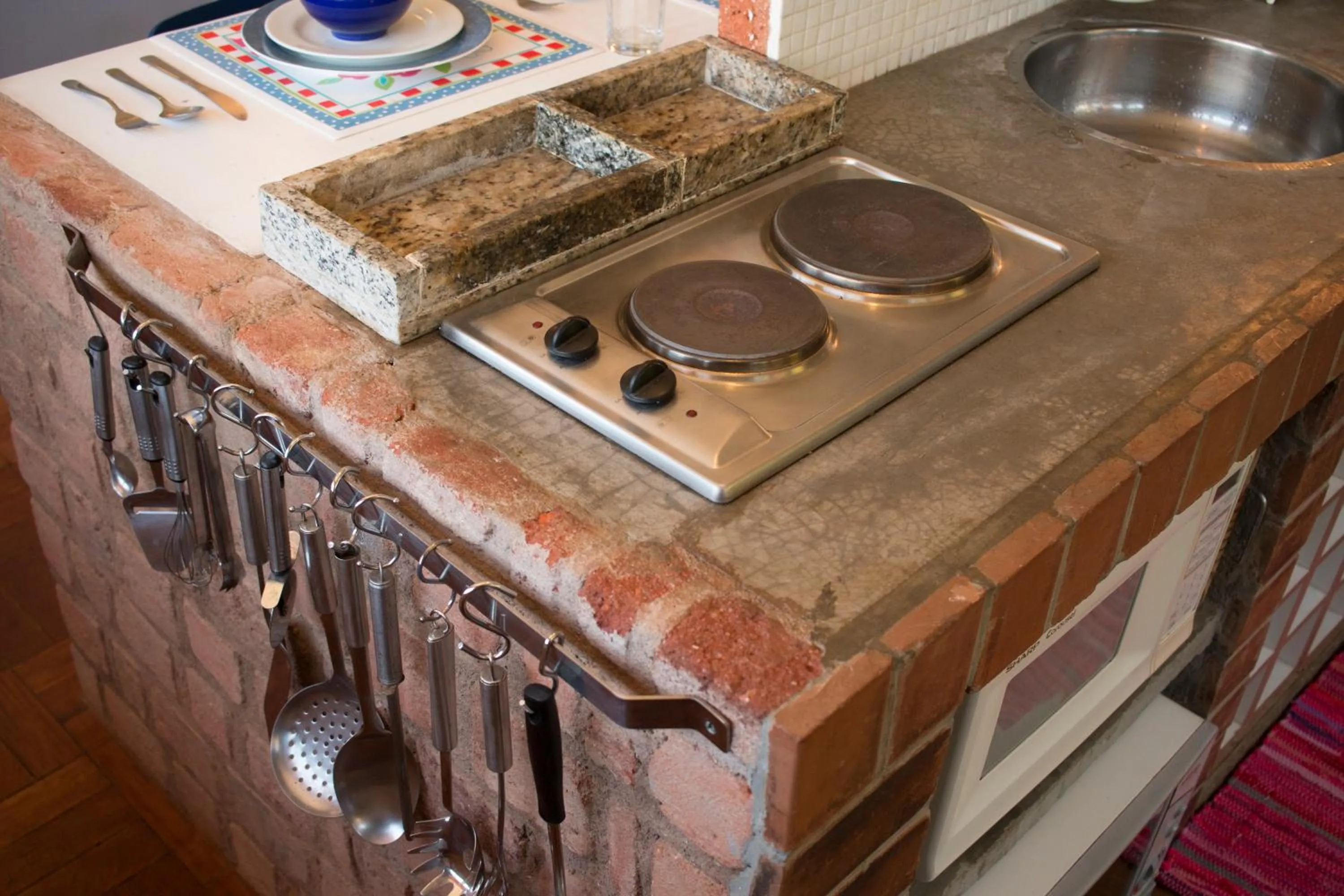 Communal kitchen in Casa Temporada Itaipava