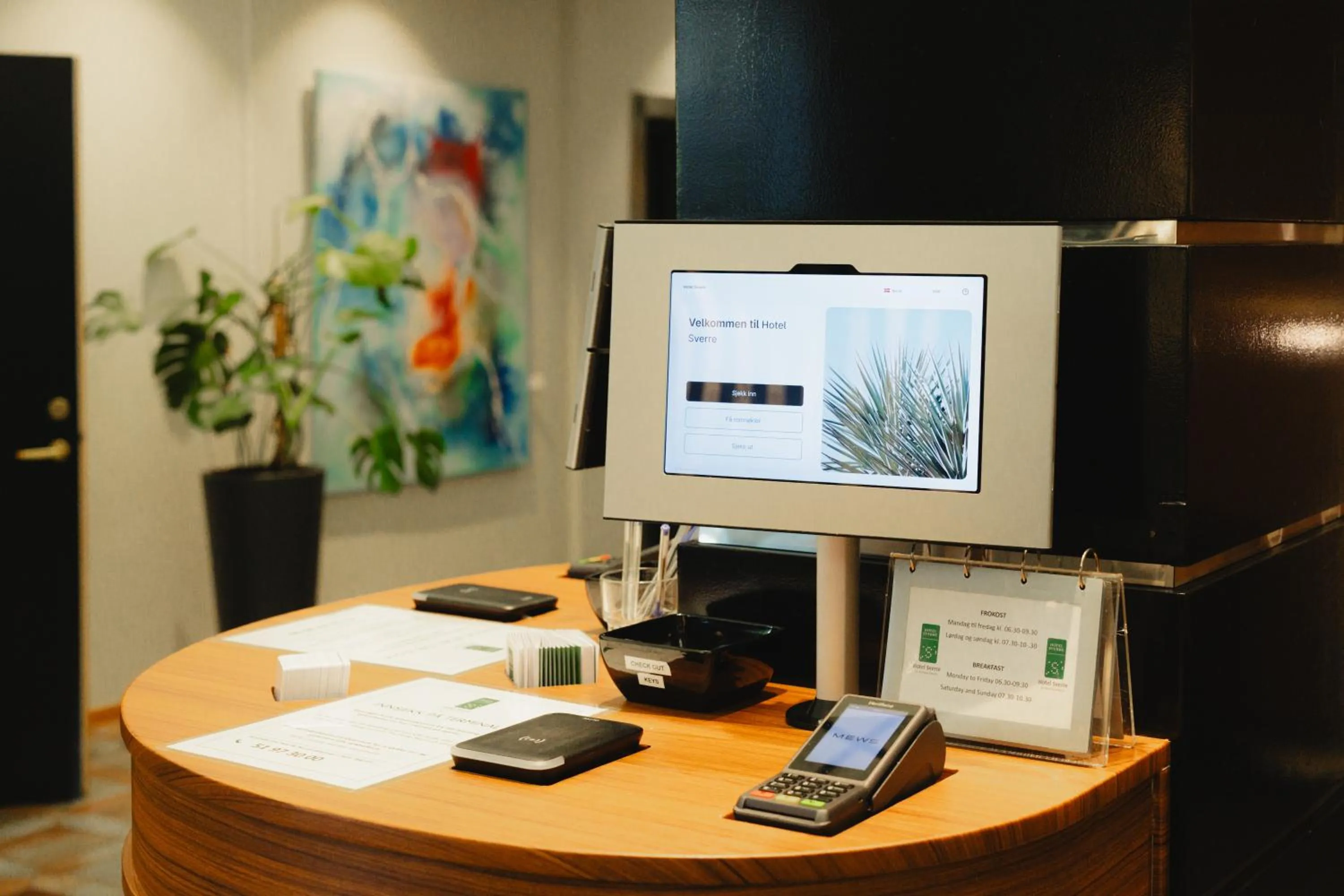 Lobby or reception in Hotel Sverre