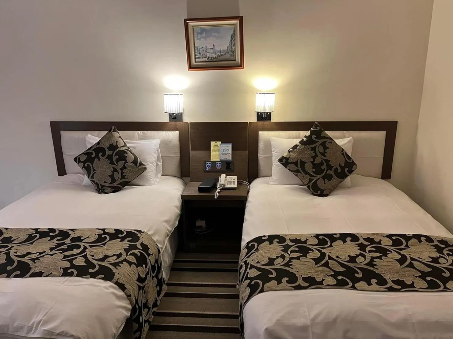 Bed in Hotel River Kinmen