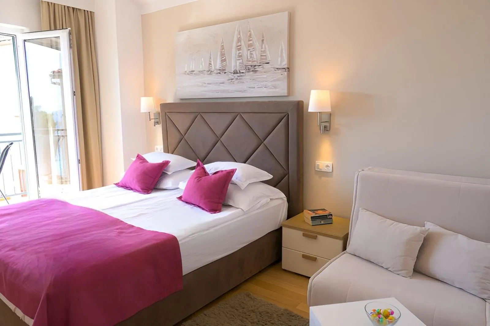 Bed in Hotel Fortuna