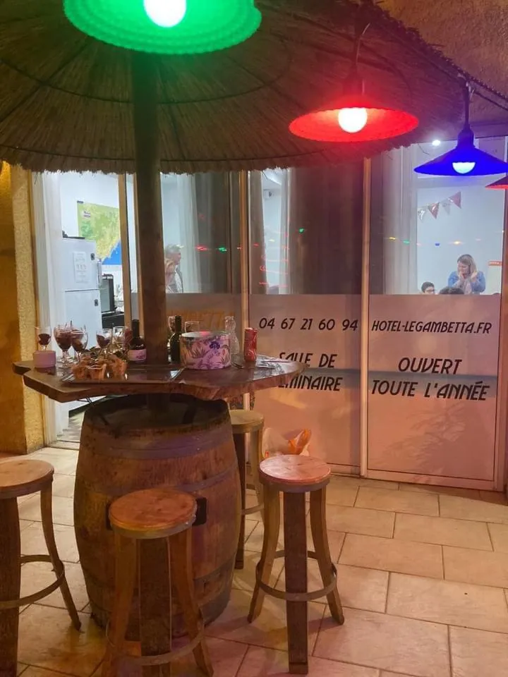 Patio in Hôtel Le Gambetta