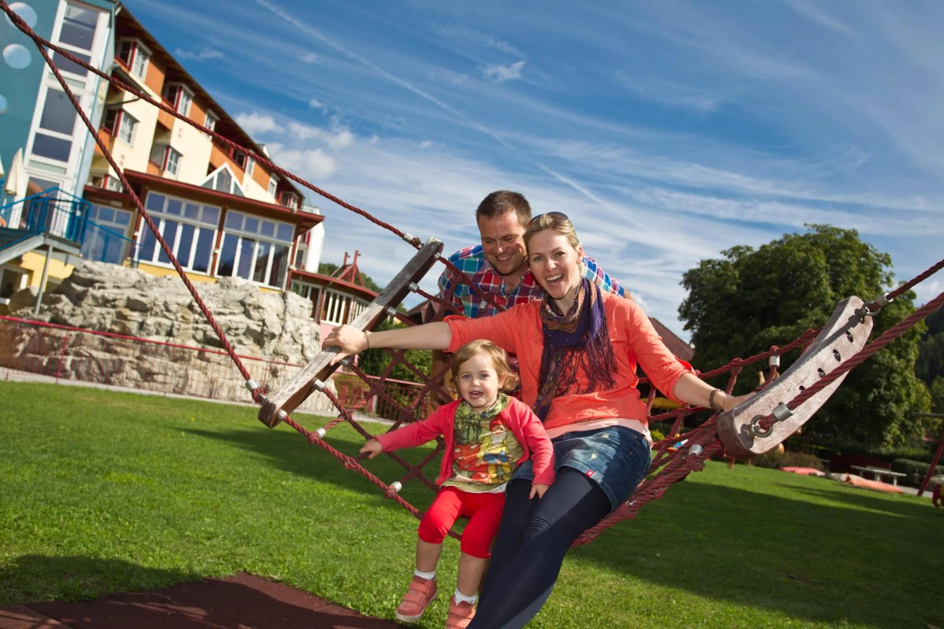 Children play ground in Familienhotel Trebesingerhof