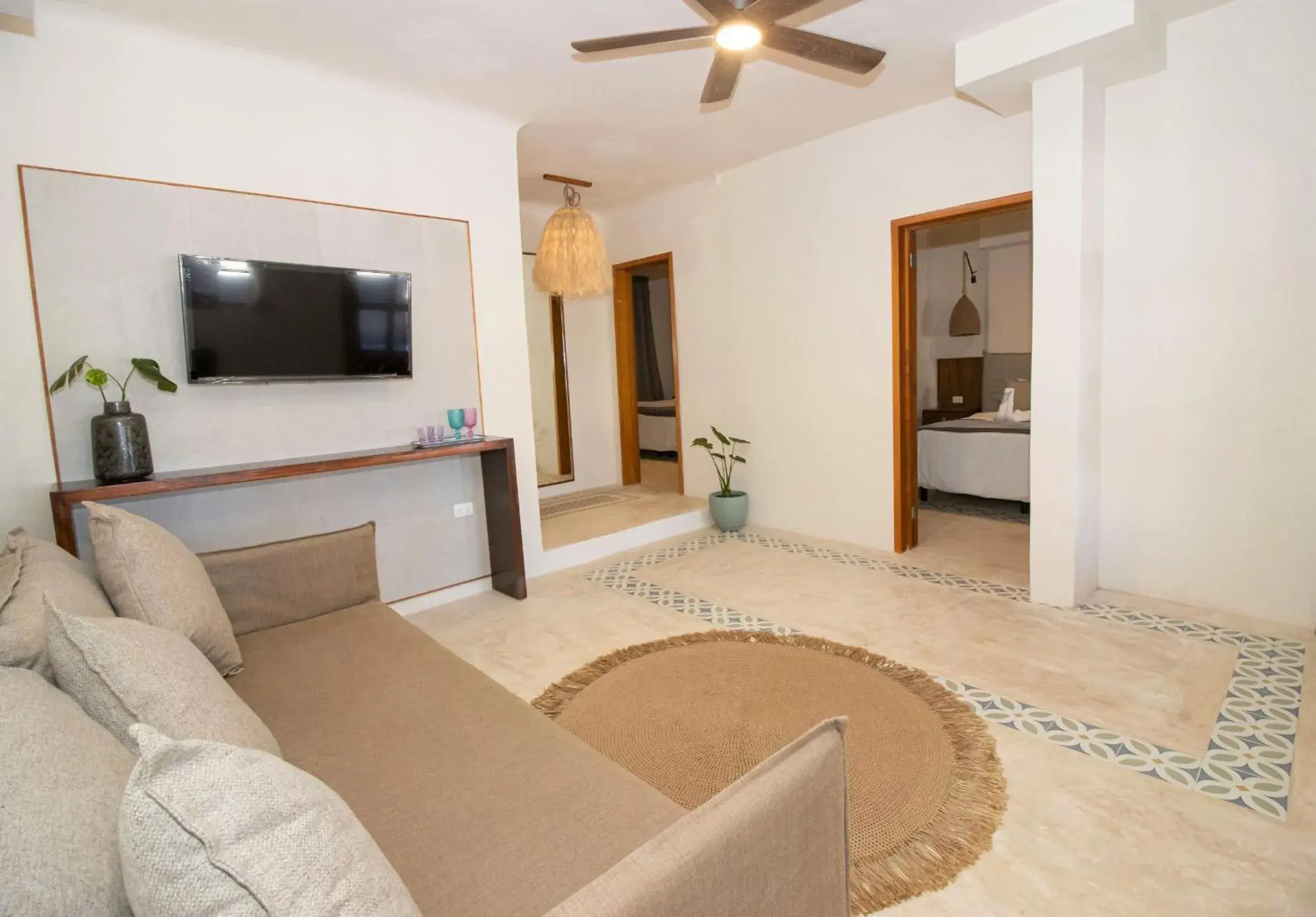 Living room in Amaite Holbox - Oceanfront Hotel Living room in Amaite Holbox - Oceanfront Hotel