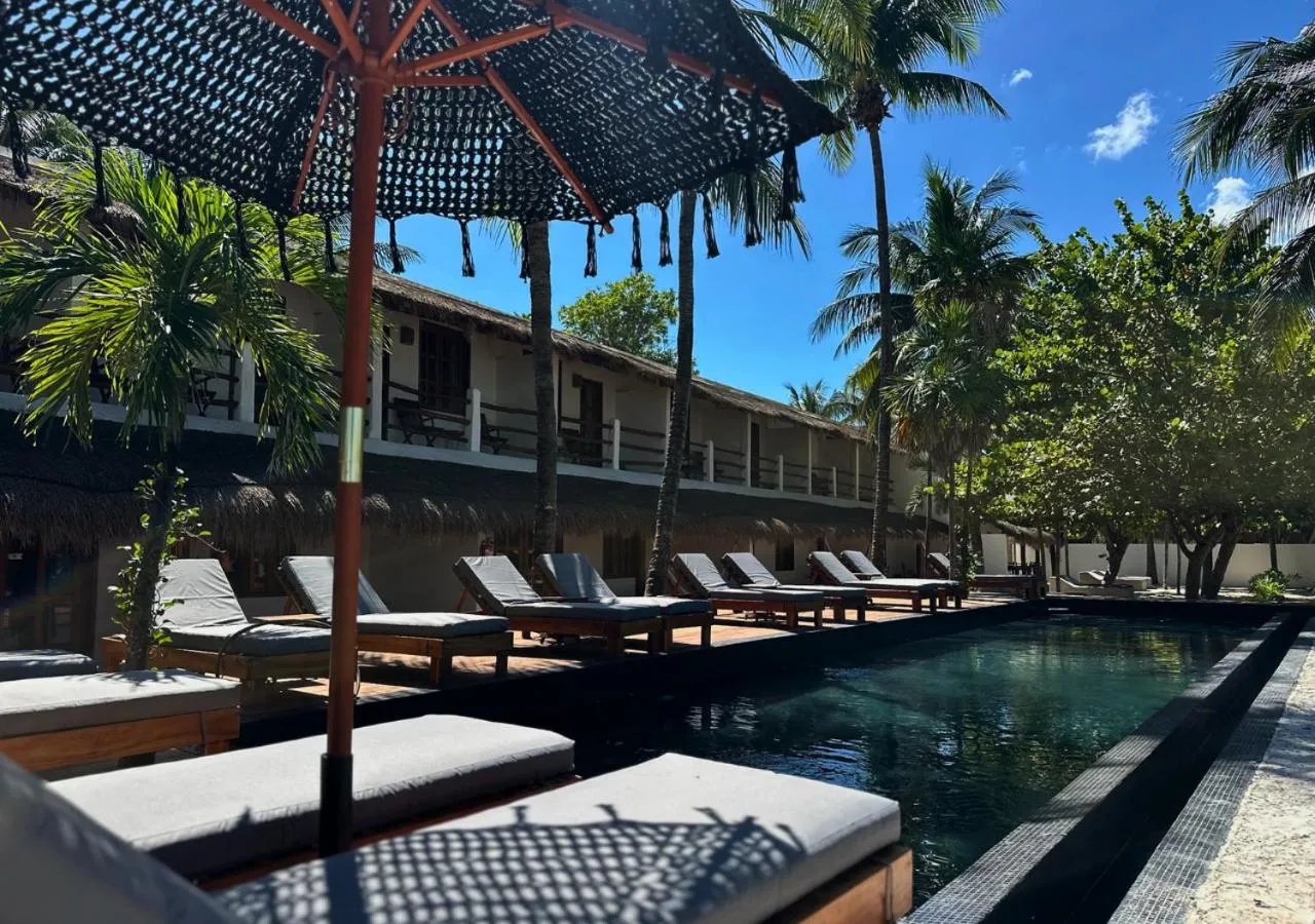 Swimming pool in Amaite Holbox - Oceanfront Hotel