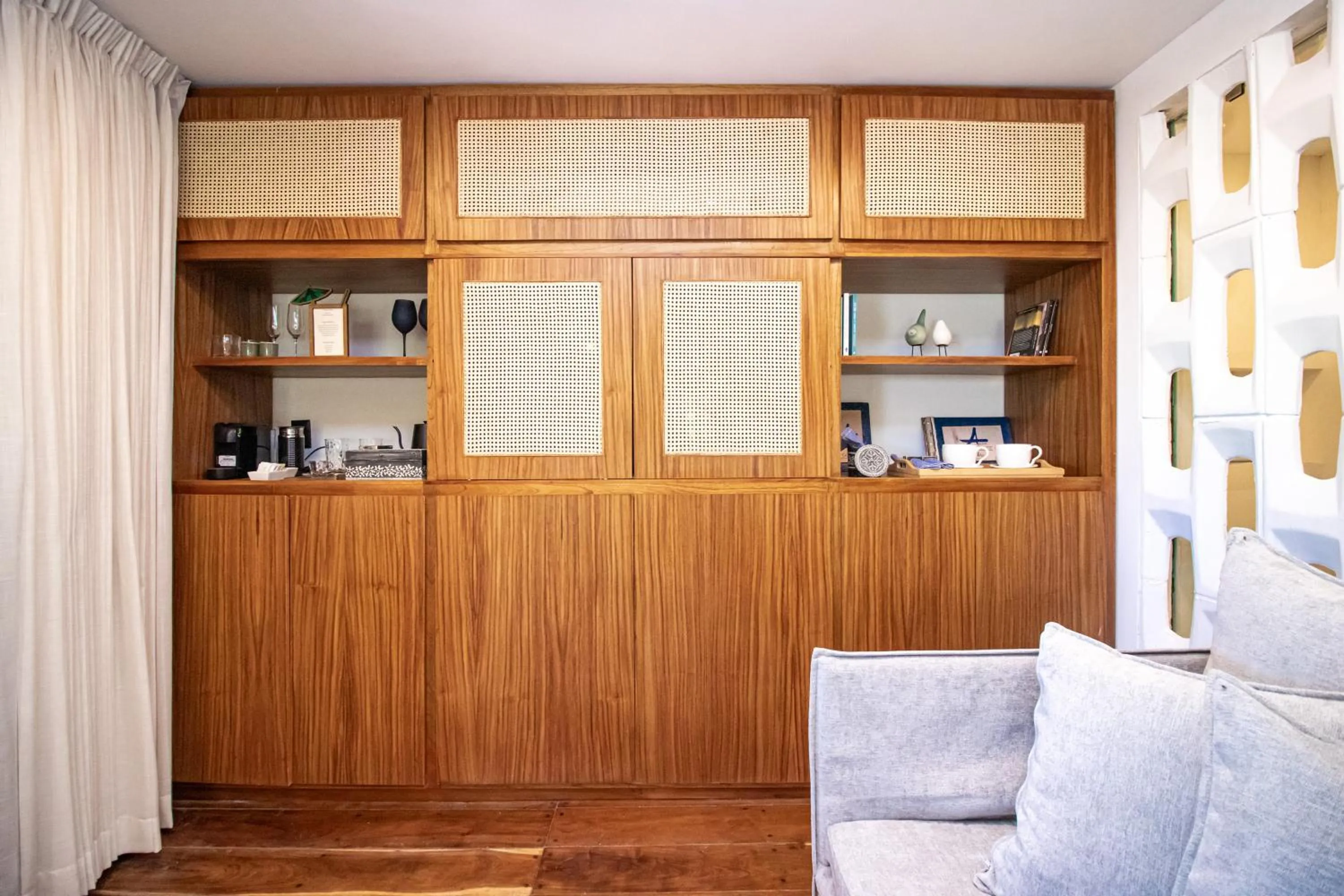 Living room in Amaite Holbox - Oceanfront Hotel