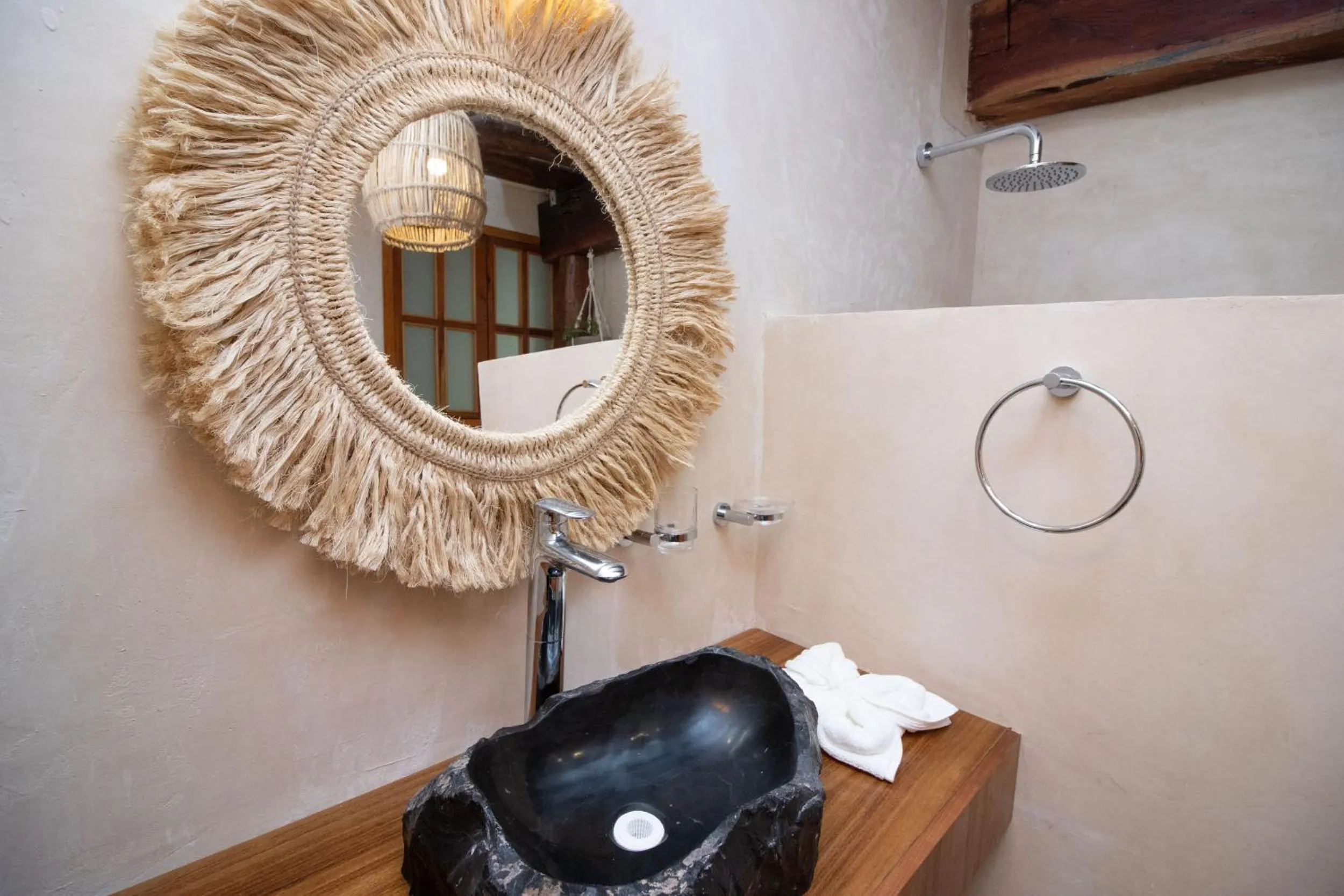 Bathroom in Amaite Holbox - Oceanfront Hotel