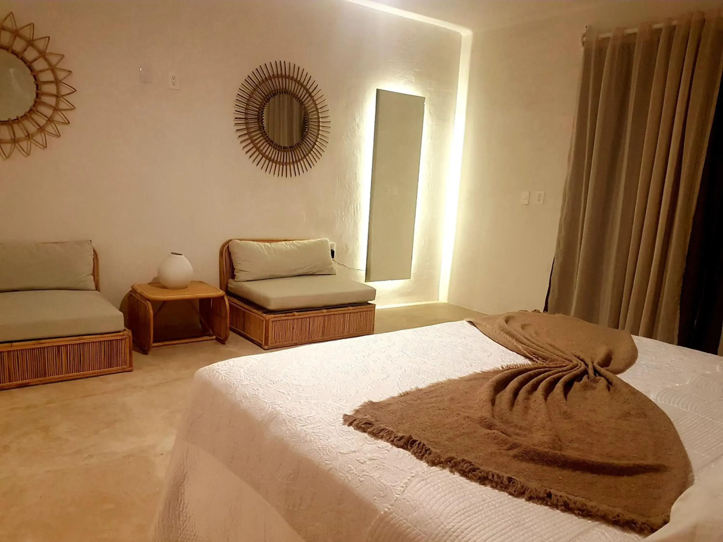 Bed in Amaite Holbox - Oceanfront Hotel Bed in Amaite Holbox - Oceanfront Hotel