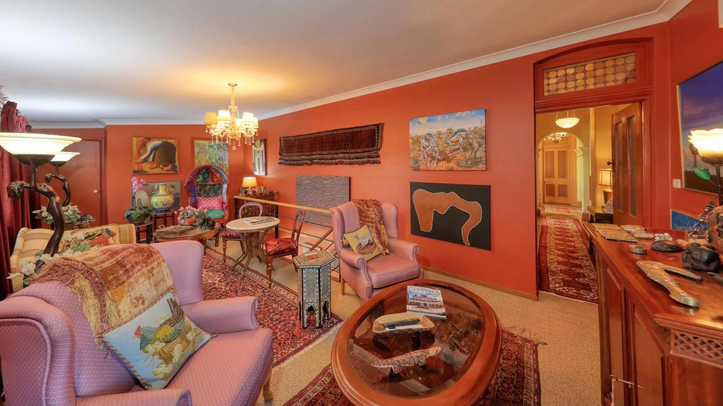 Seating area in Grenfell Hall