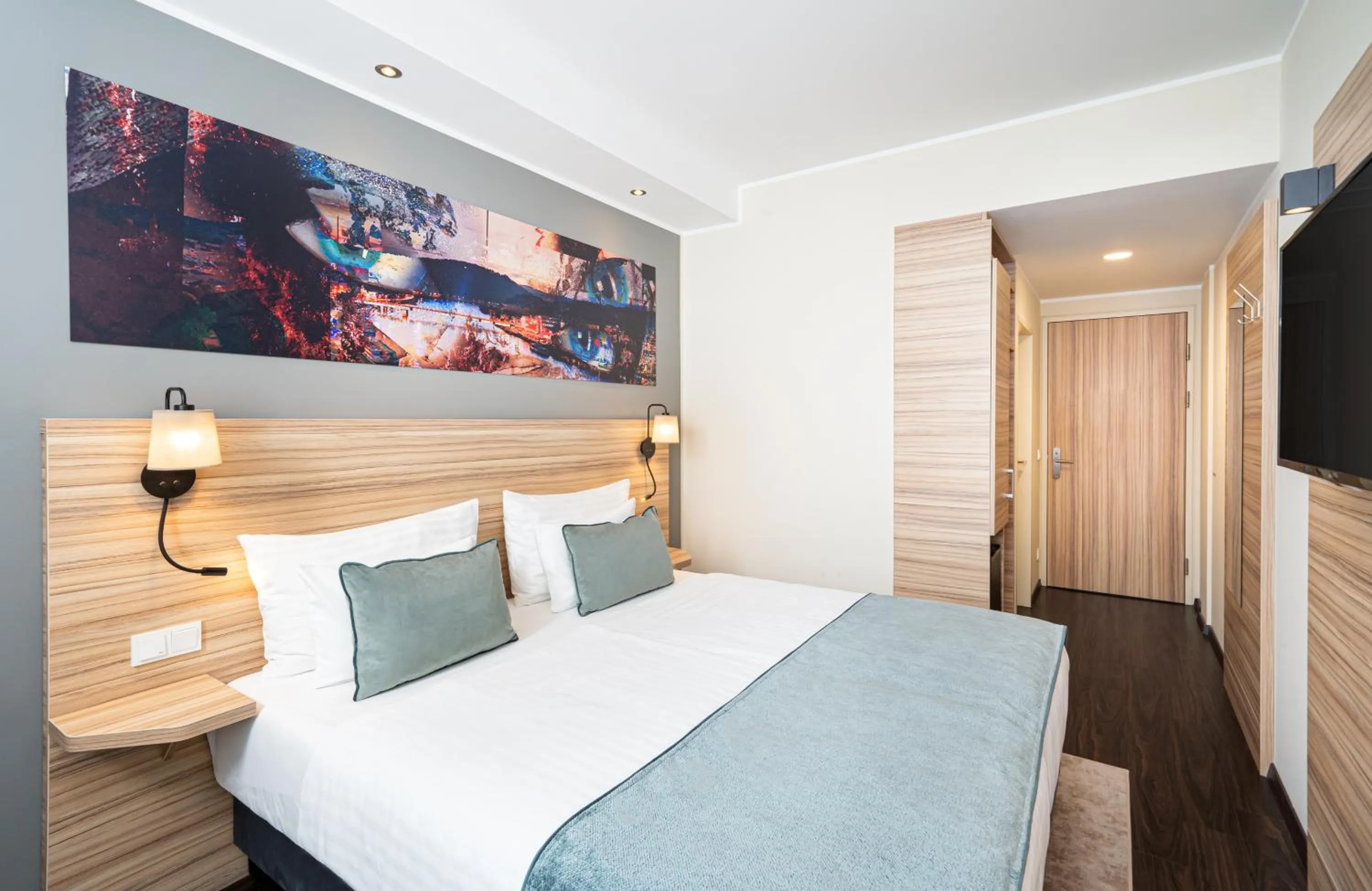 Bed in Leonardo Boutique Hotel Linz City Center