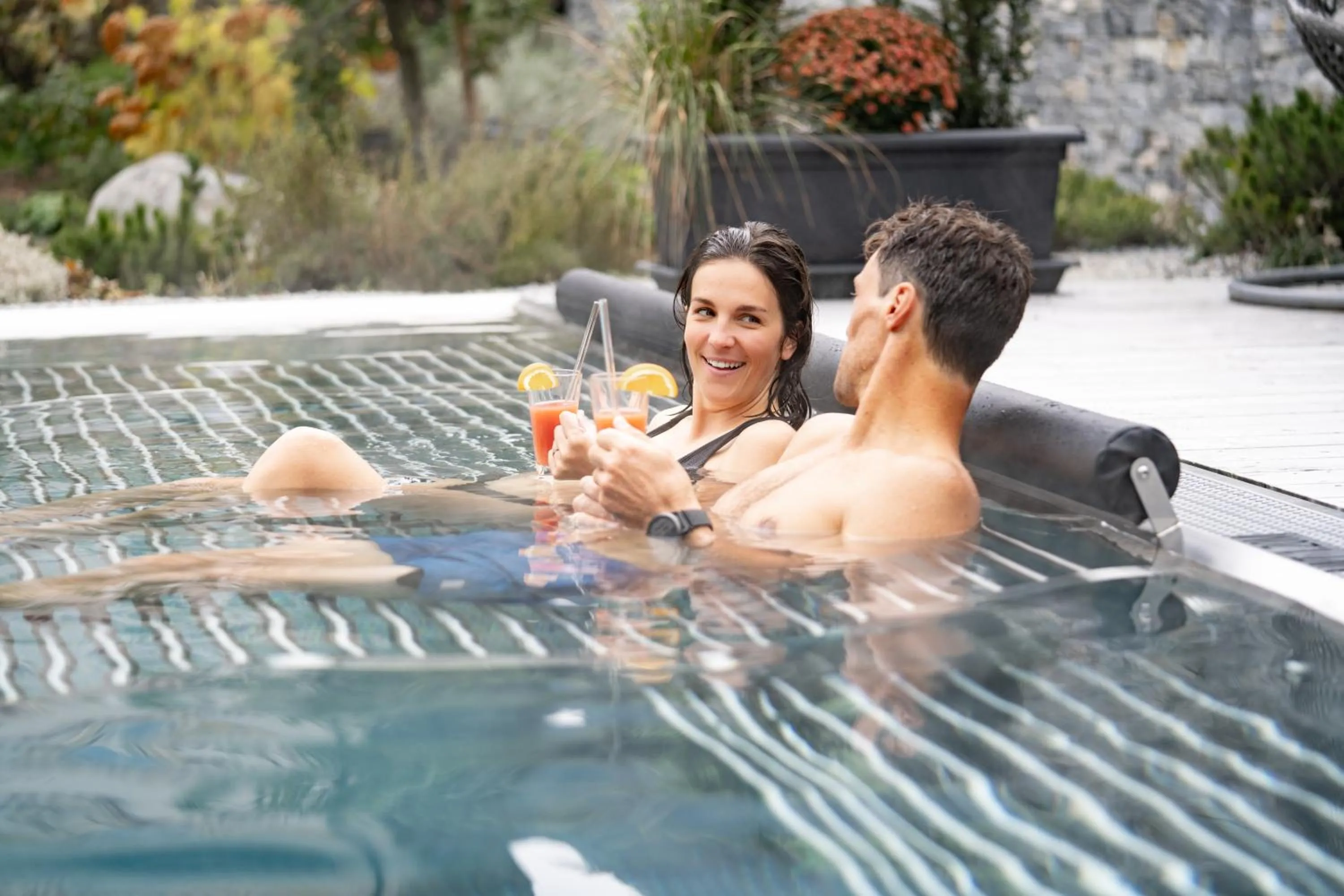 Swimming pool in Hotel Stubaierhof