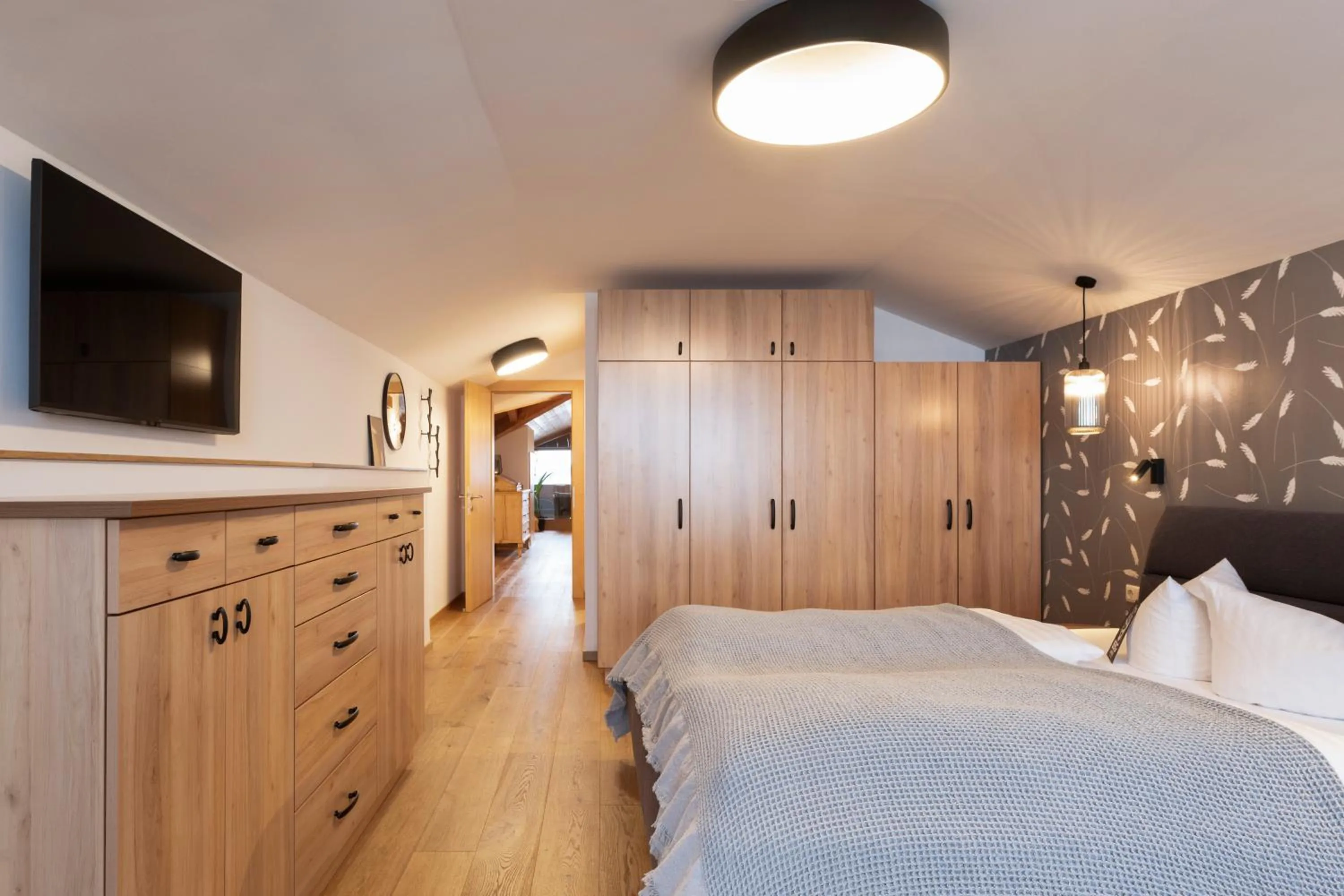 Bedroom, Bed in Hotel Stubaierhof