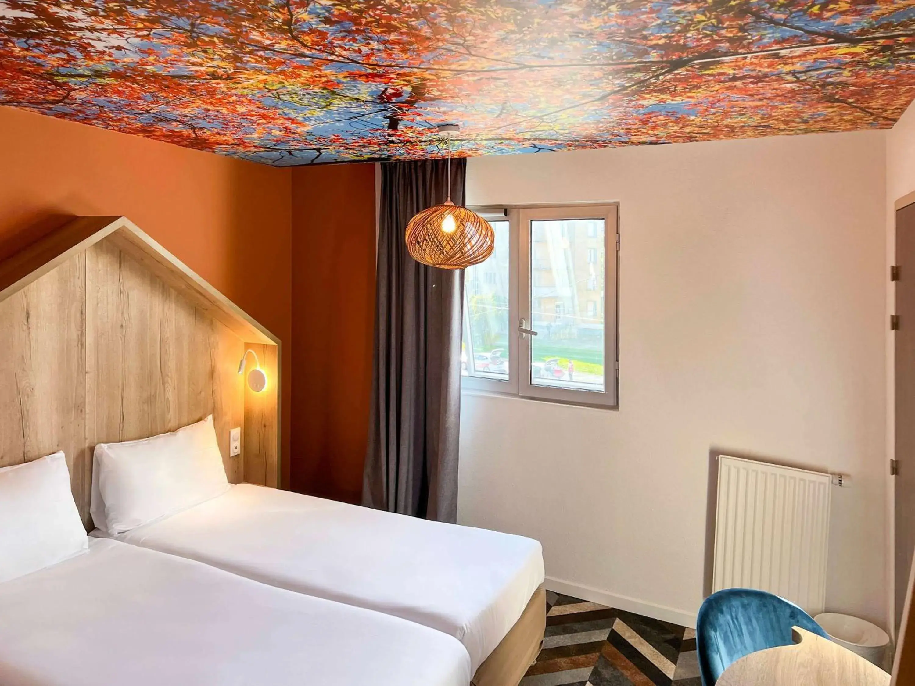 Bedroom, Bed in ibis Styles Chatenay Malabry Paris Sud Bedroom, Bed in ibis Styles Chatenay Malabry Paris Sud
