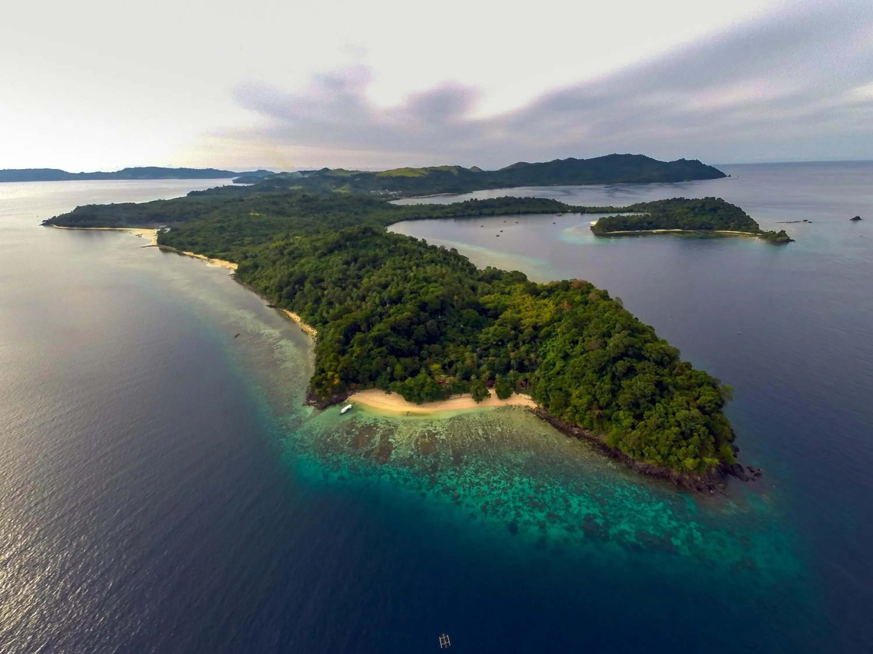 Bird's eye view in Murex Bangka Dive Resort