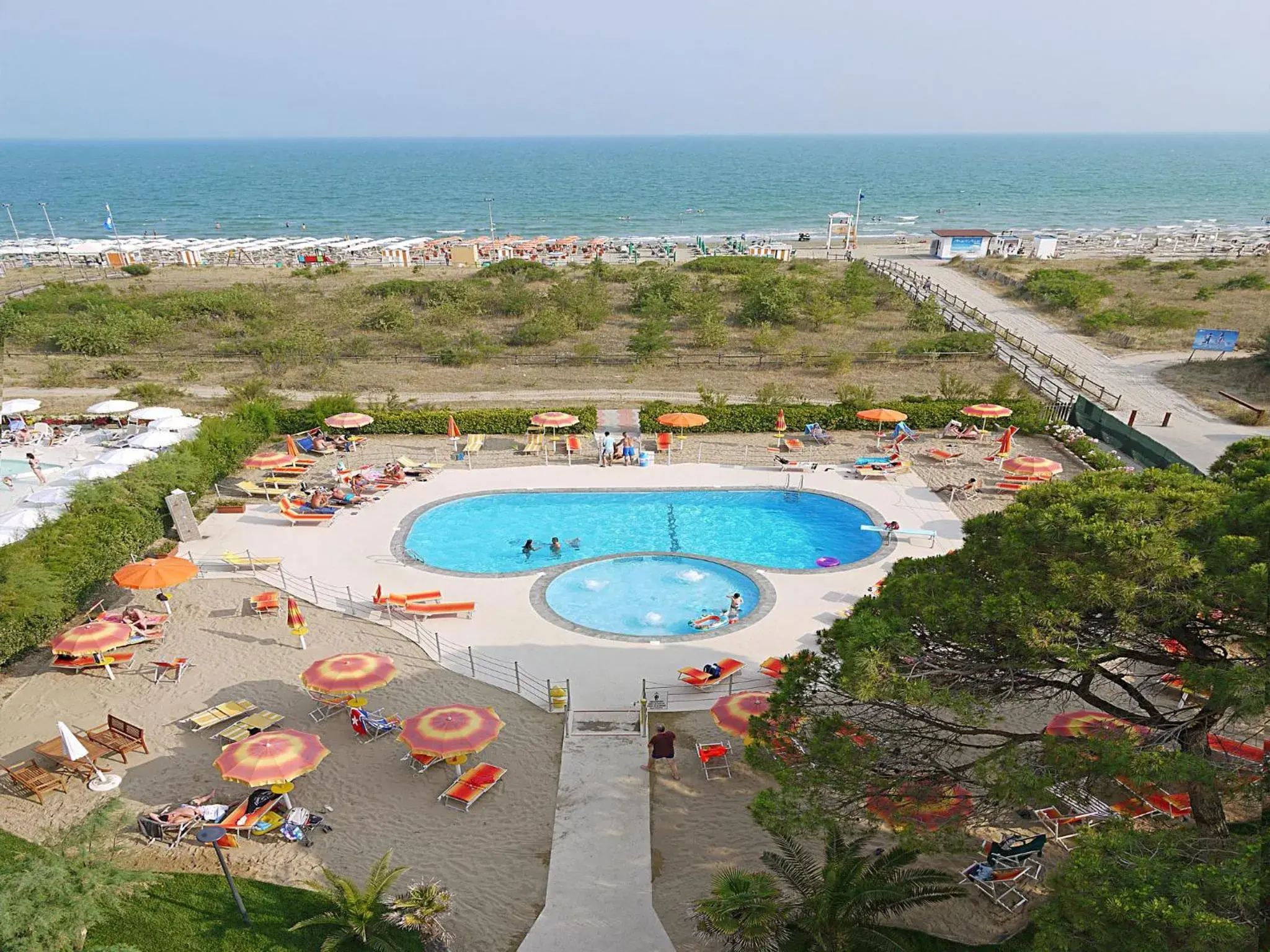 Pool View in Hotel Bertha Fronte Mare