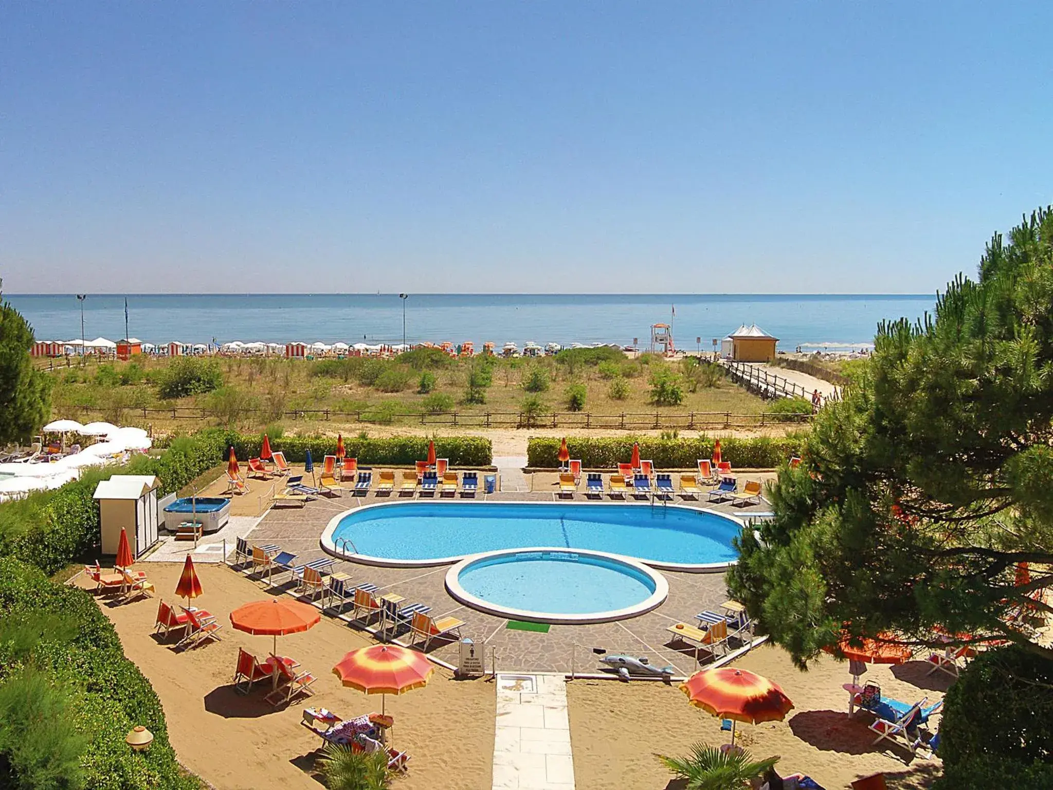 Pool View in Hotel Bertha Fronte Mare