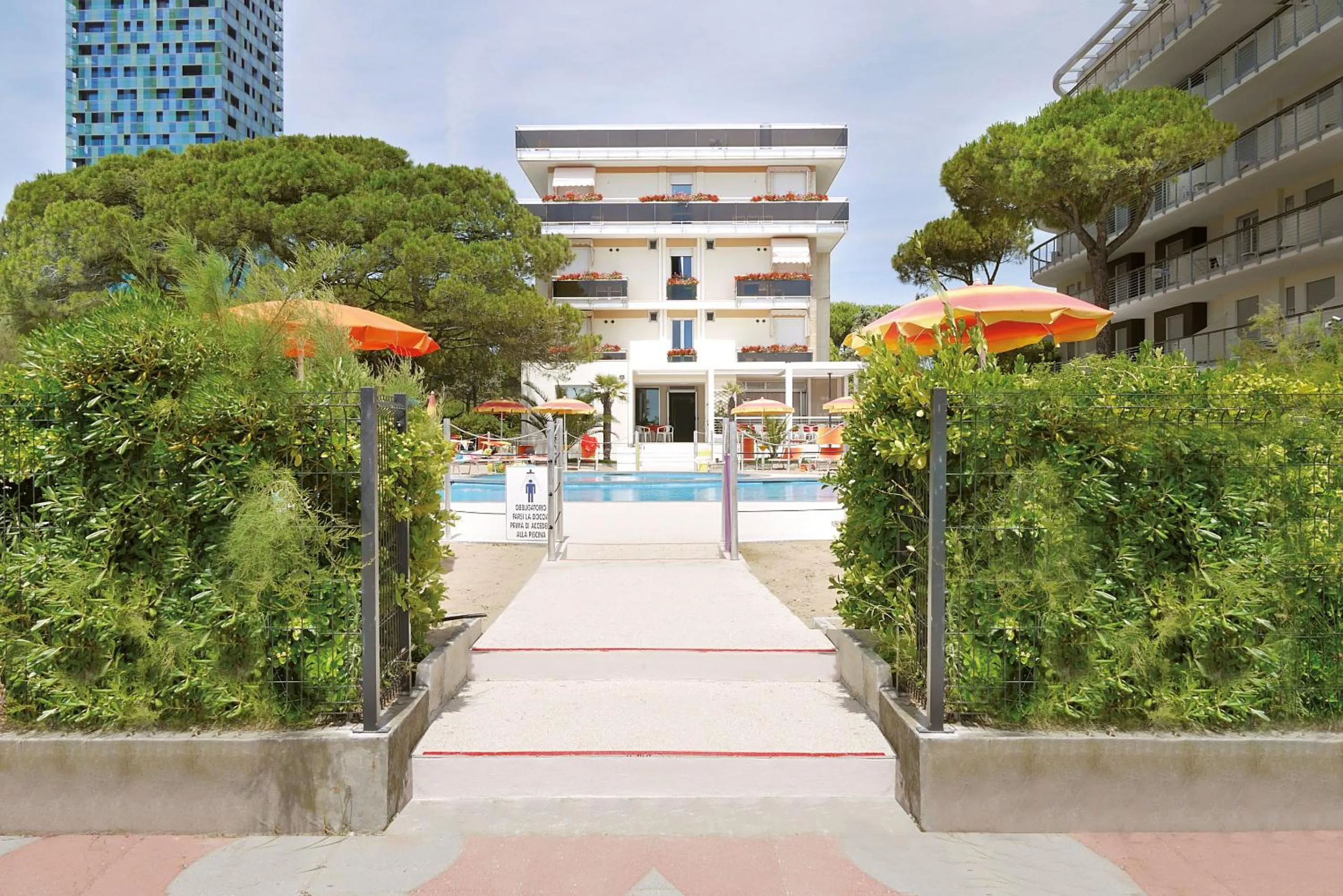 Pool view in Hotel Bertha Fronte Mare