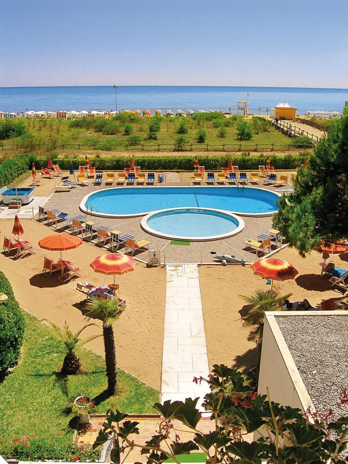 Pool View in Hotel Bertha Fronte Mare