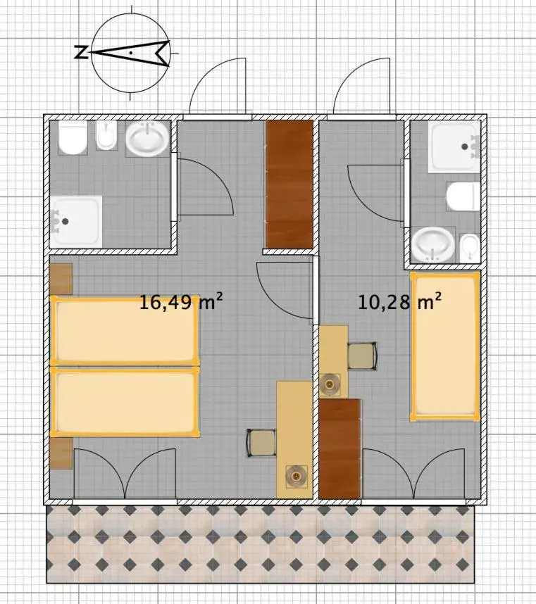 Floor Plan in Hotel Bertha Fronte Mare