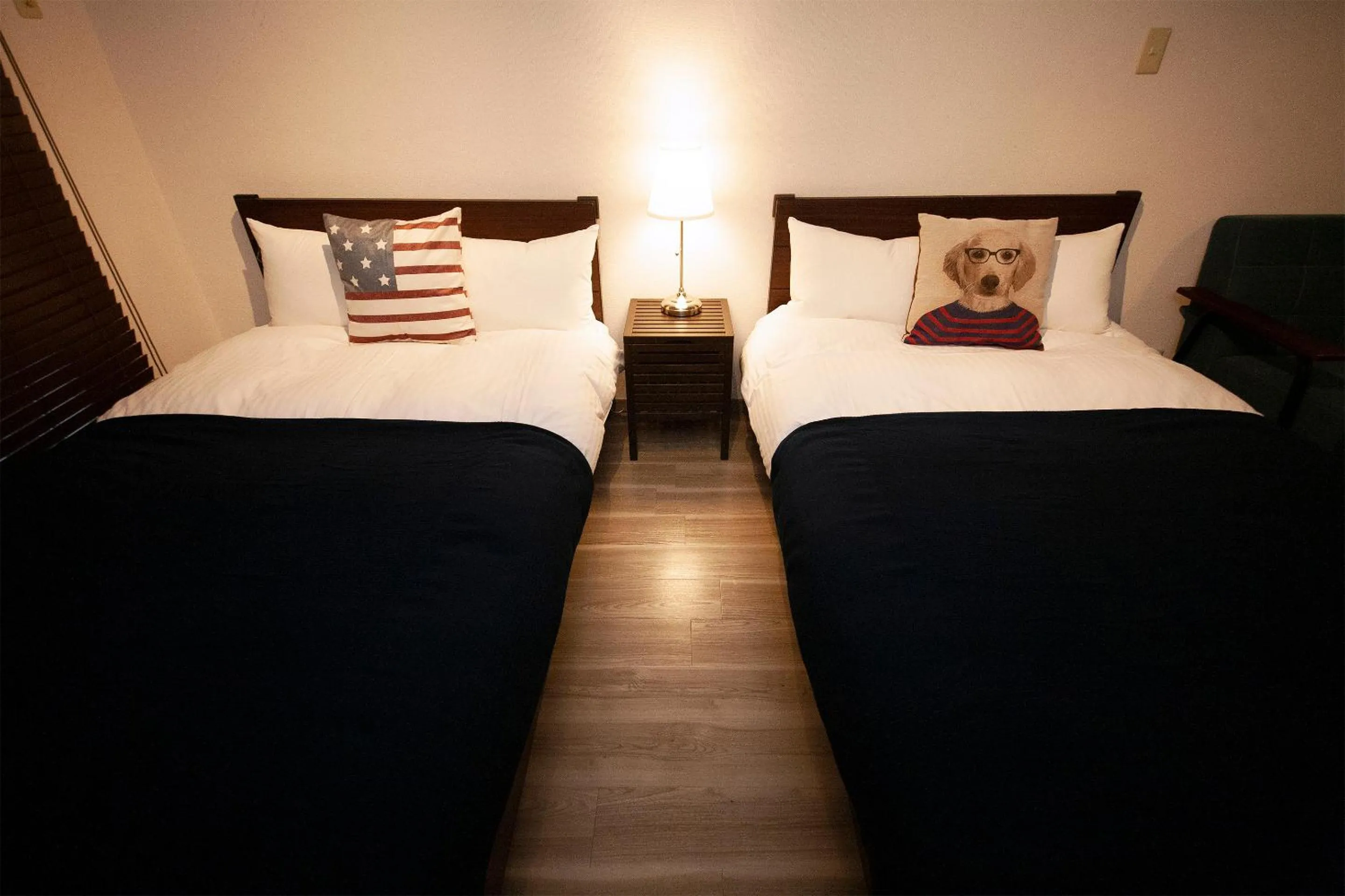 Photo of the whole room, Bed in goom Hotel Nakasu