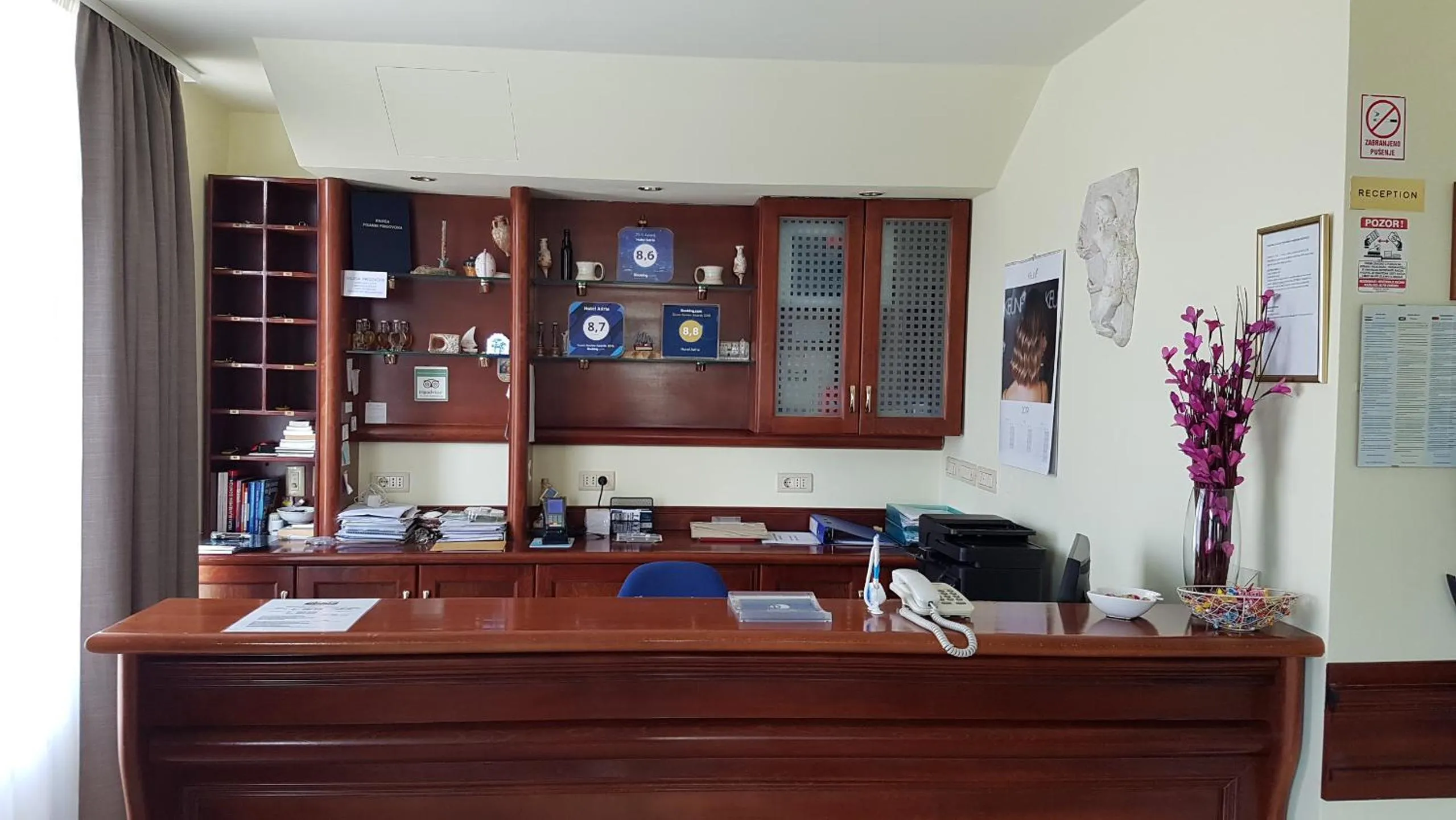 Lobby or reception in Hotel Adria