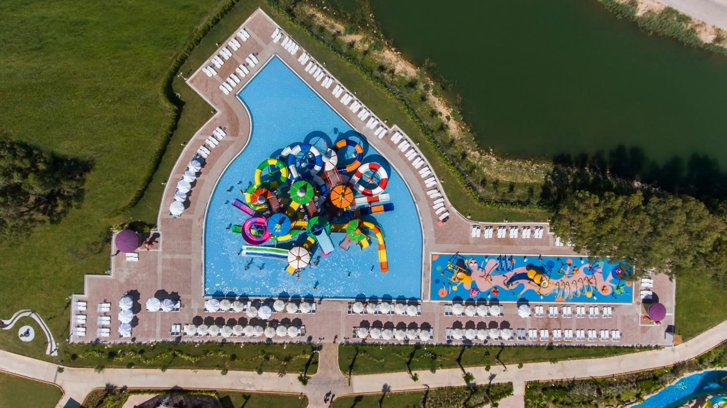 Garden, Bird's-eye View in Delphin BE Grand Resort