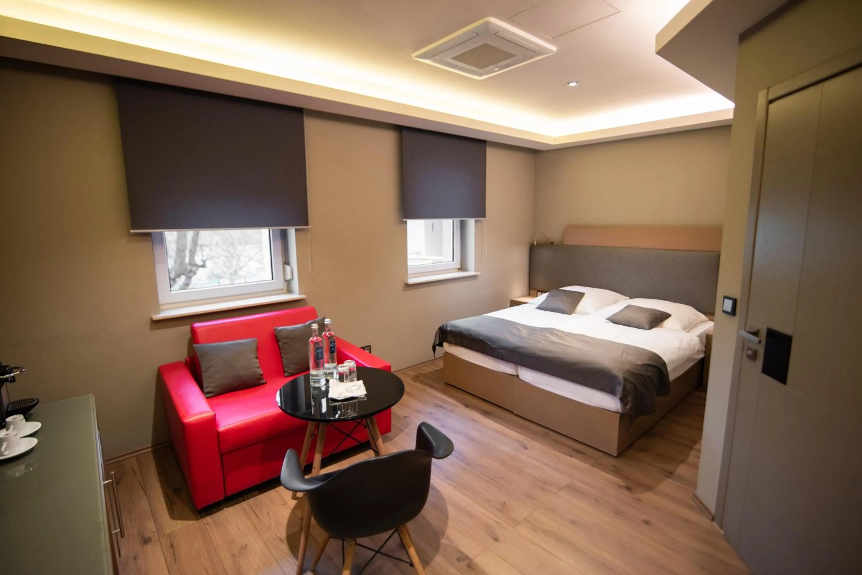 Bed in Zum grünen Baum Hotel Frankfurt Airport