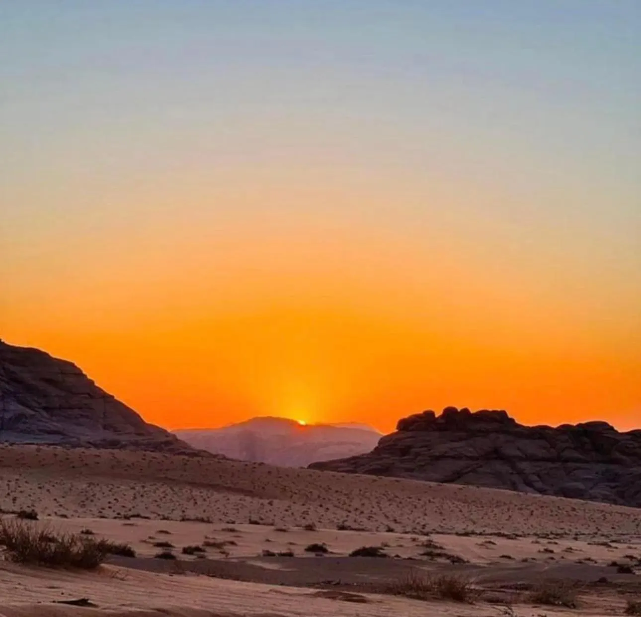Natural landscape in Captains Desert Camp