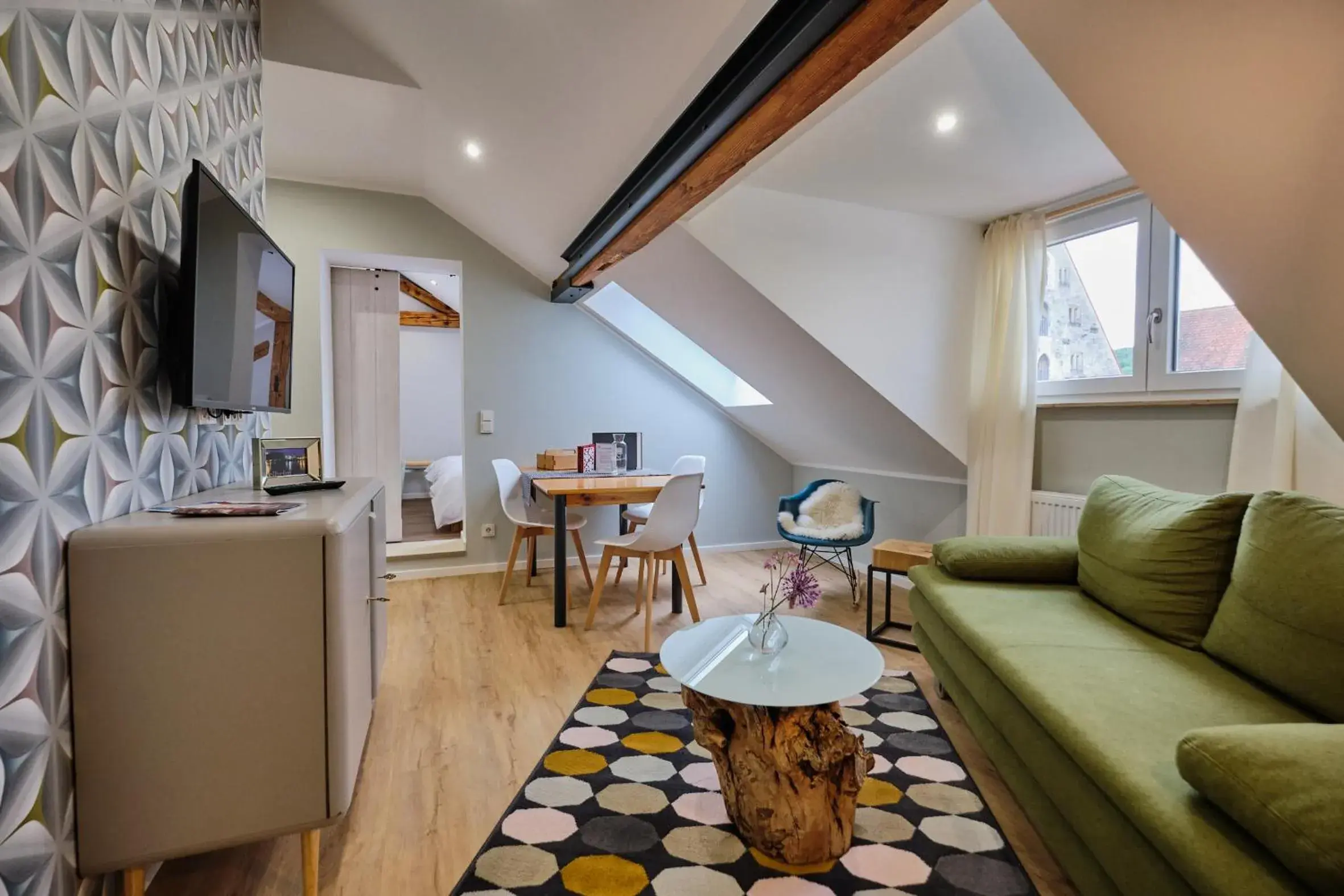 Living room in Boutique-Apartments am Ledererturm Living room in Boutique-Apartments am Ledererturm