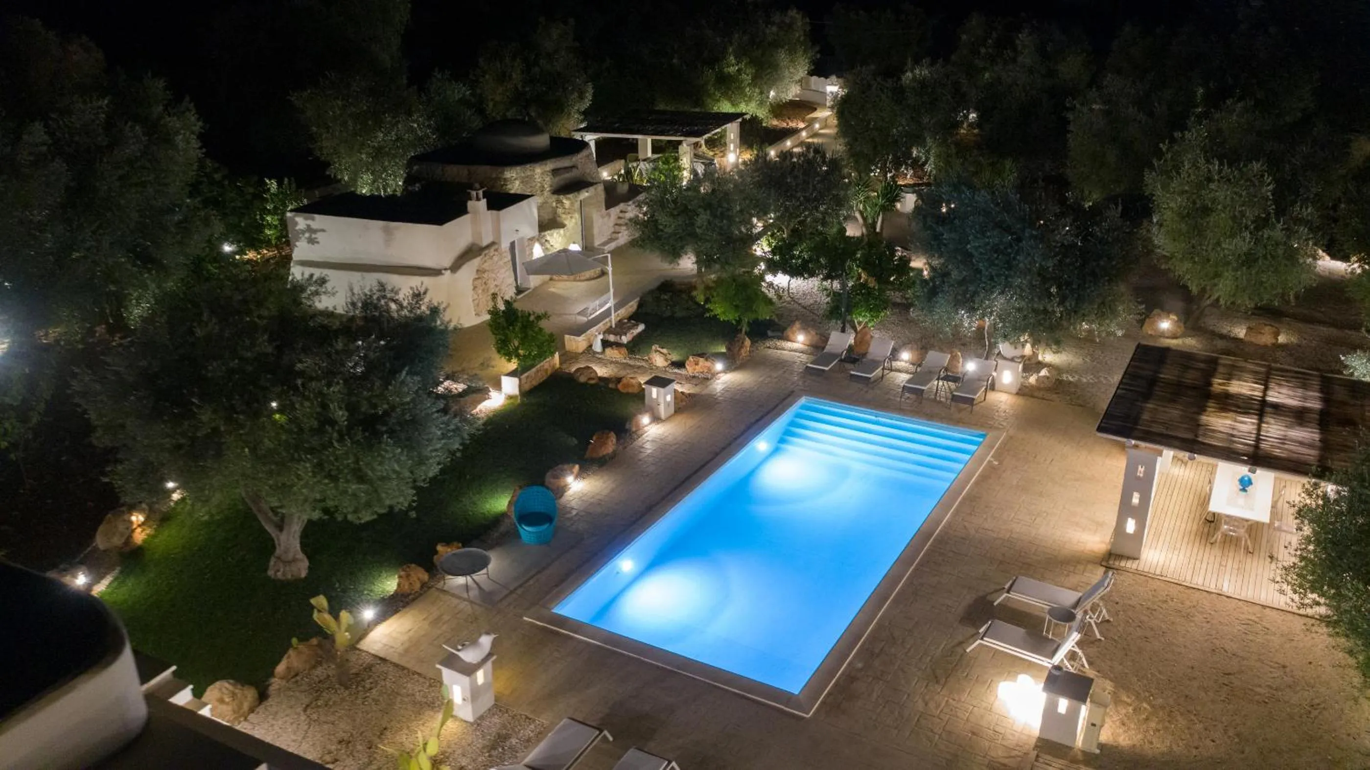 Swimming pool in B&B Trulli Moonlight da Grace