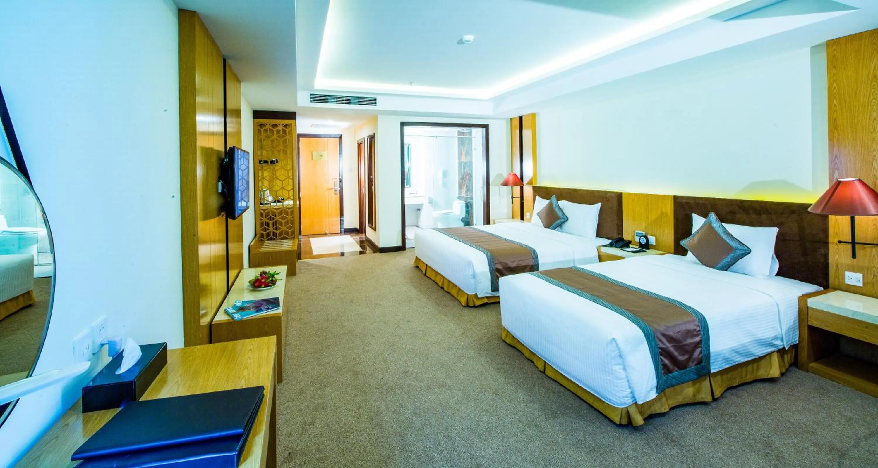 Bed in Muong Thanh Luxury Da Nang Hotel