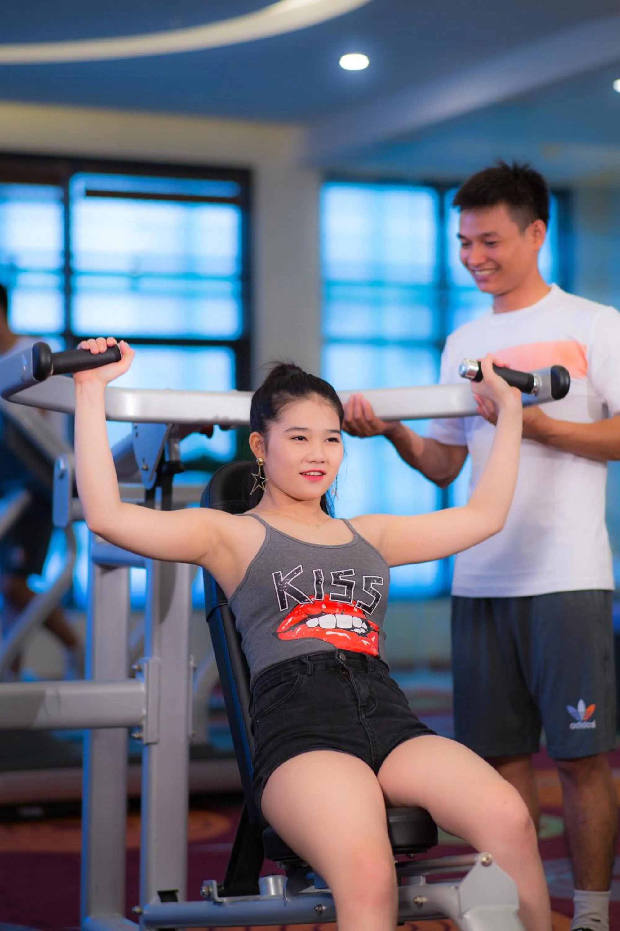 Fitness centre/facilities in Muong Thanh Luxury Da Nang Hotel