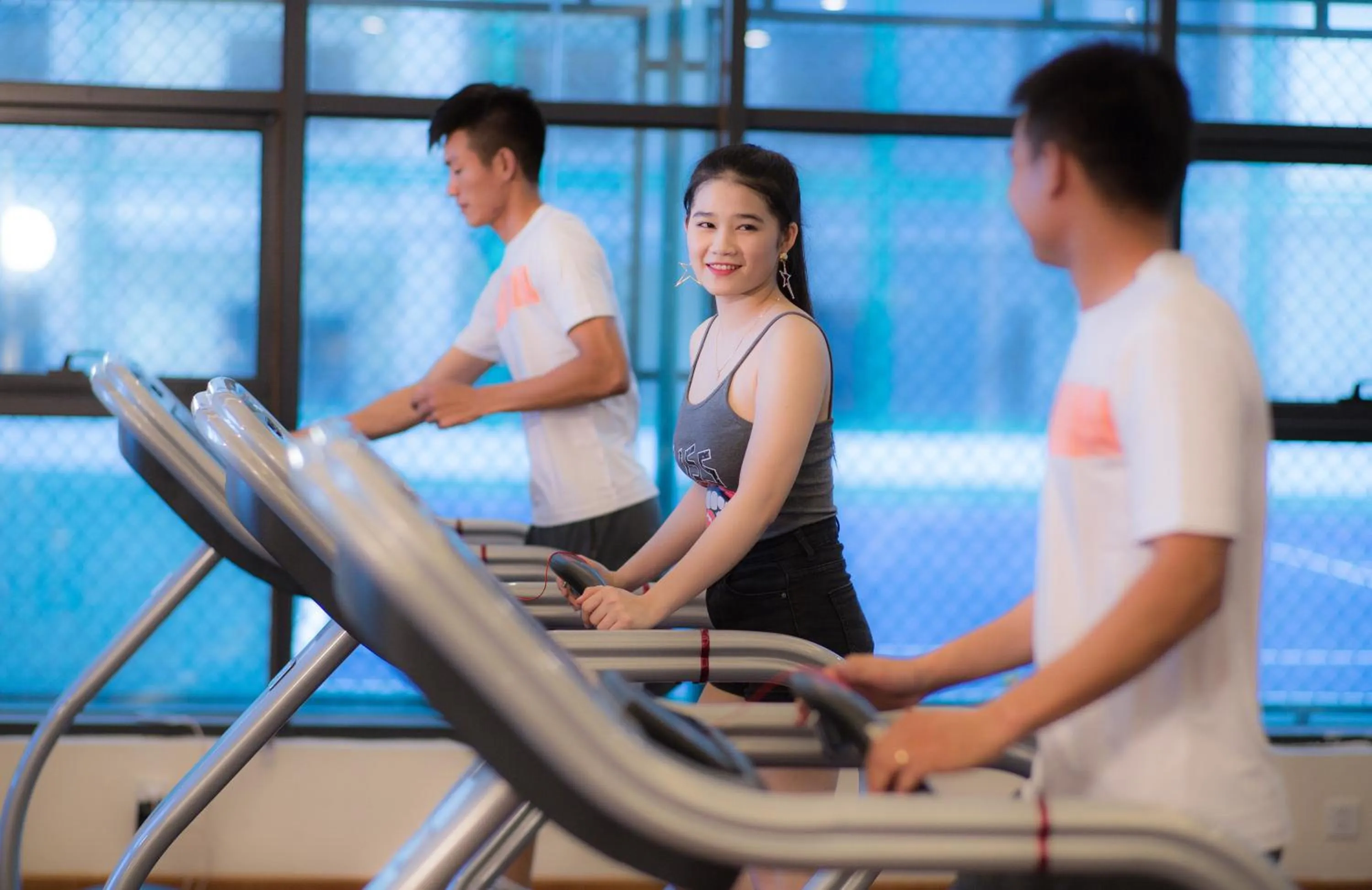 Fitness centre/facilities in Muong Thanh Luxury Danang Beach Hotel
