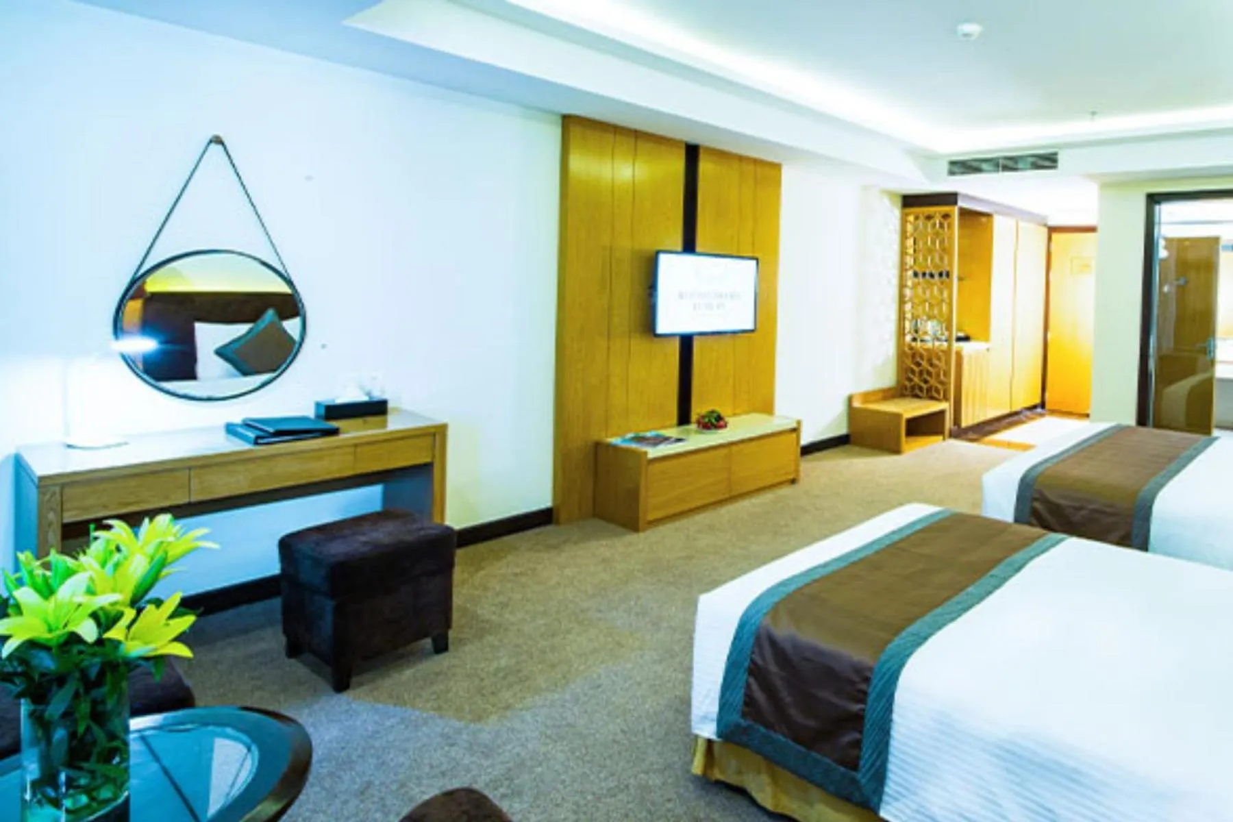 furniture, Bed in Muong Thanh Luxury Da Nang Hotel