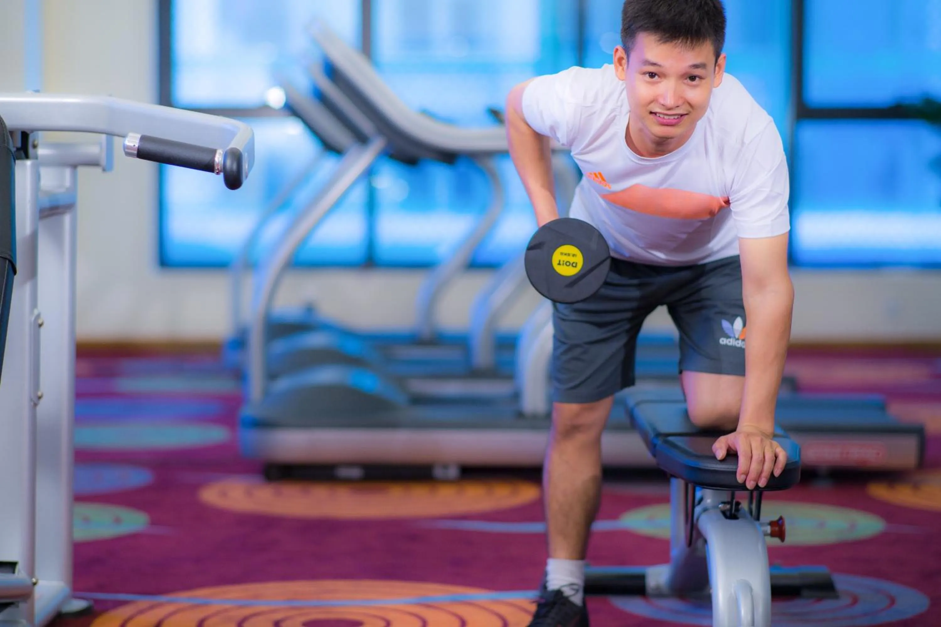 Fitness centre/facilities in Muong Thanh Luxury Danang Beach Hotel