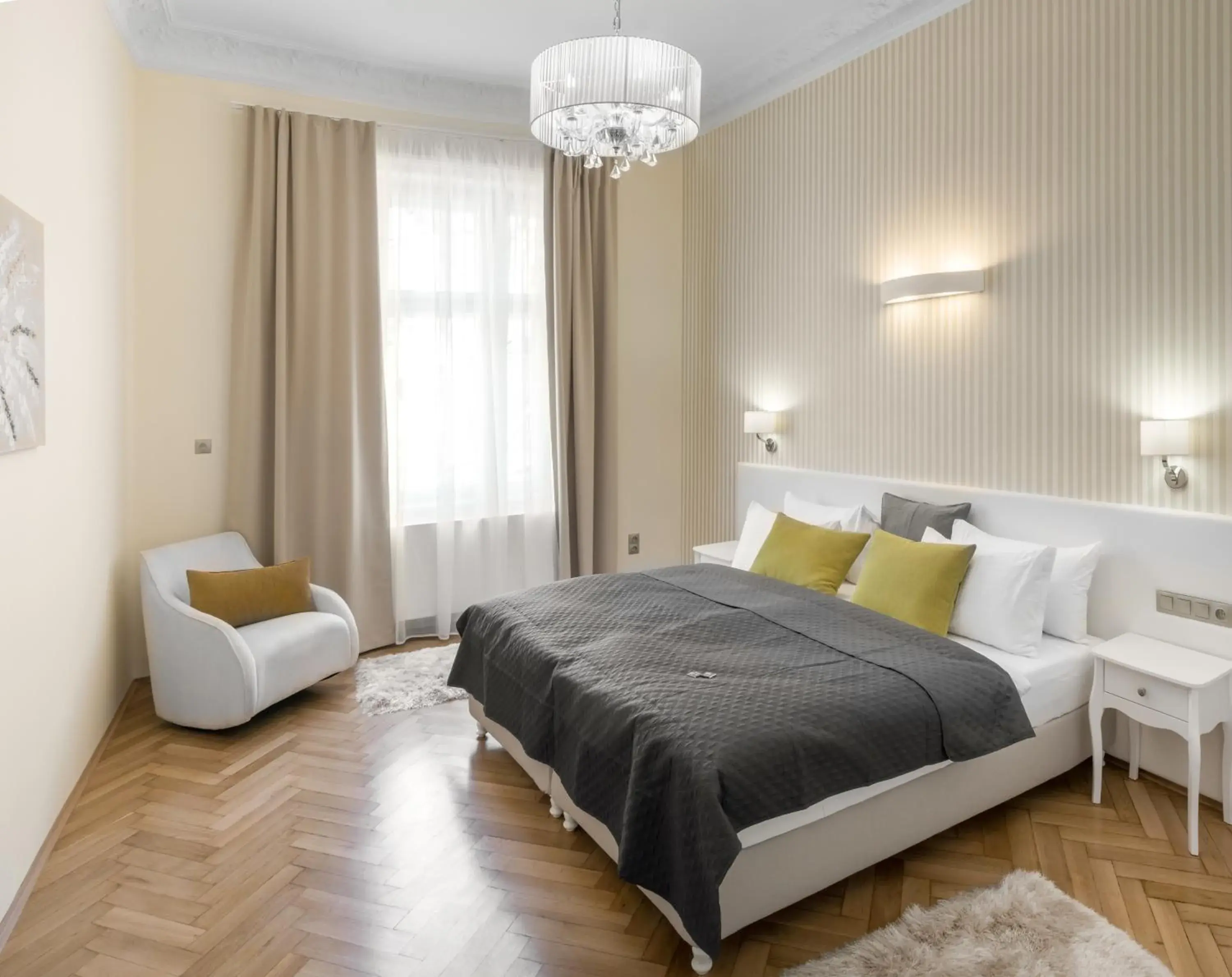 Bedroom, Bed in Mordecai 12 Apartments by Adrez Bedroom, Bed in Mordecai 12 Apartments by Adrez