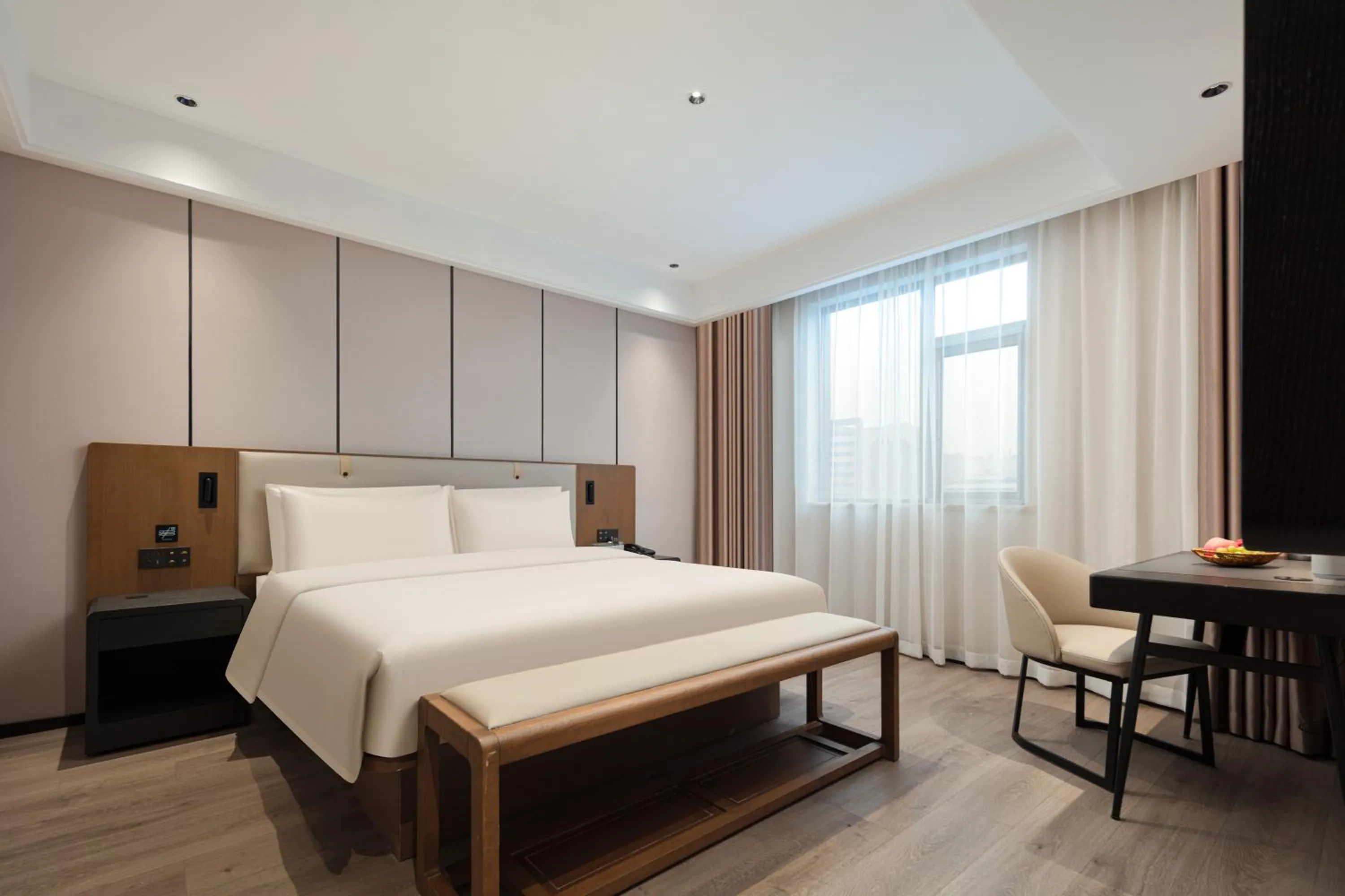 Bed in Atour X Hotel Shanghai Hongqiao Airport Konggang Road