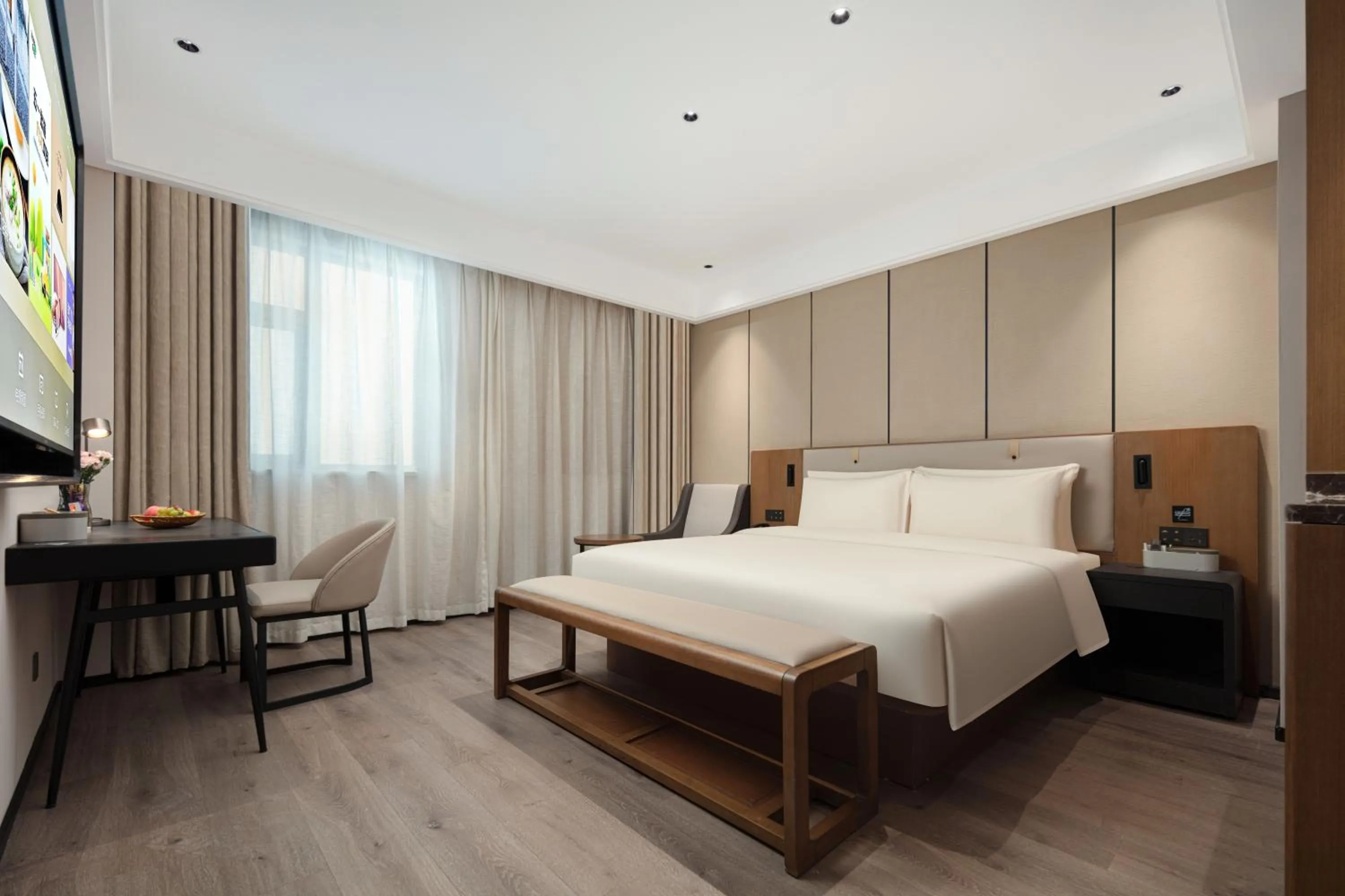 Bed in Atour X Hotel Shanghai Hongqiao Airport Konggang Road