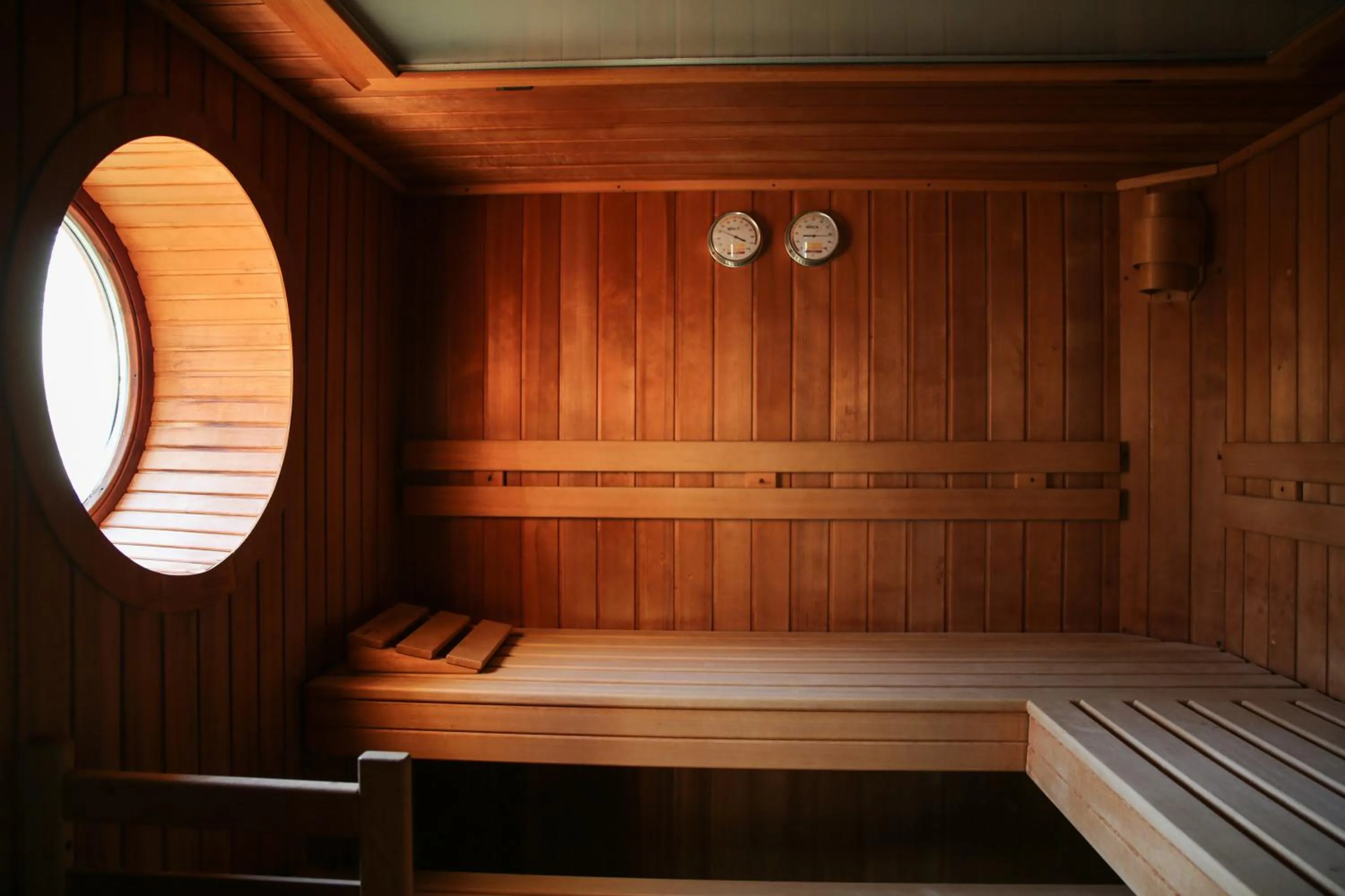 Sauna, Bed in Landhaus am See