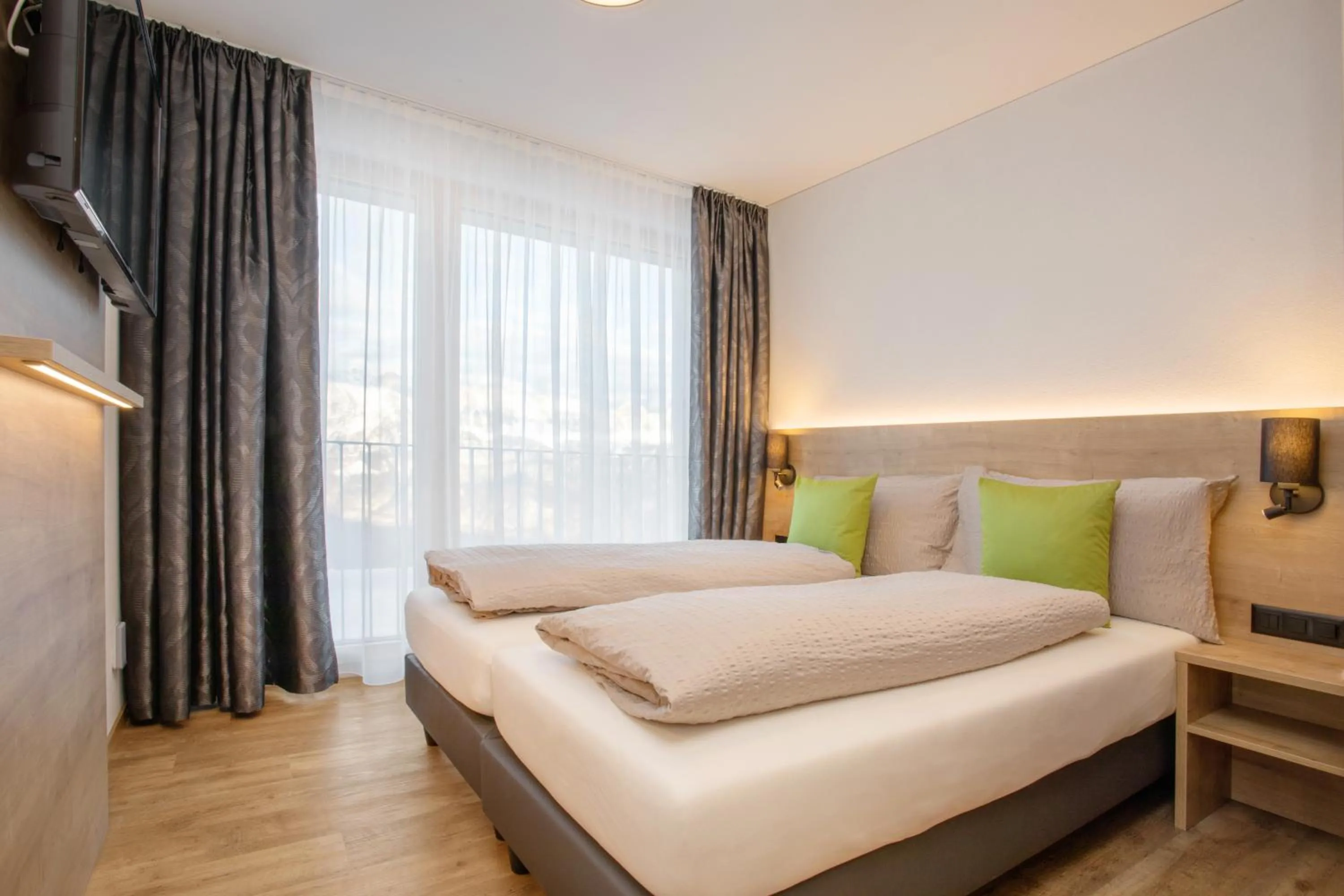 Bed in Hotel Tannenboden