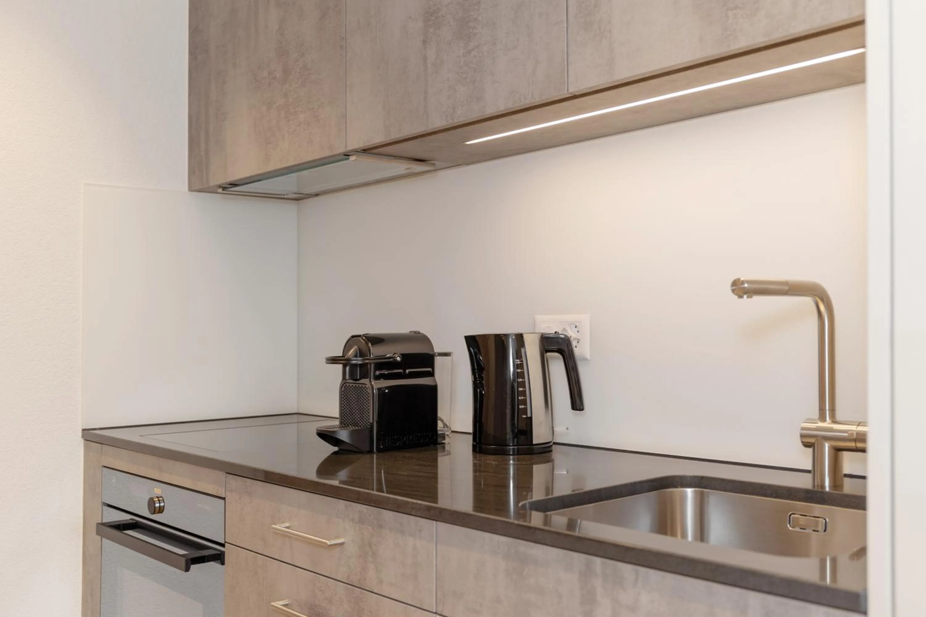 Kitchen or kitchenette in Hotel Tannenboden