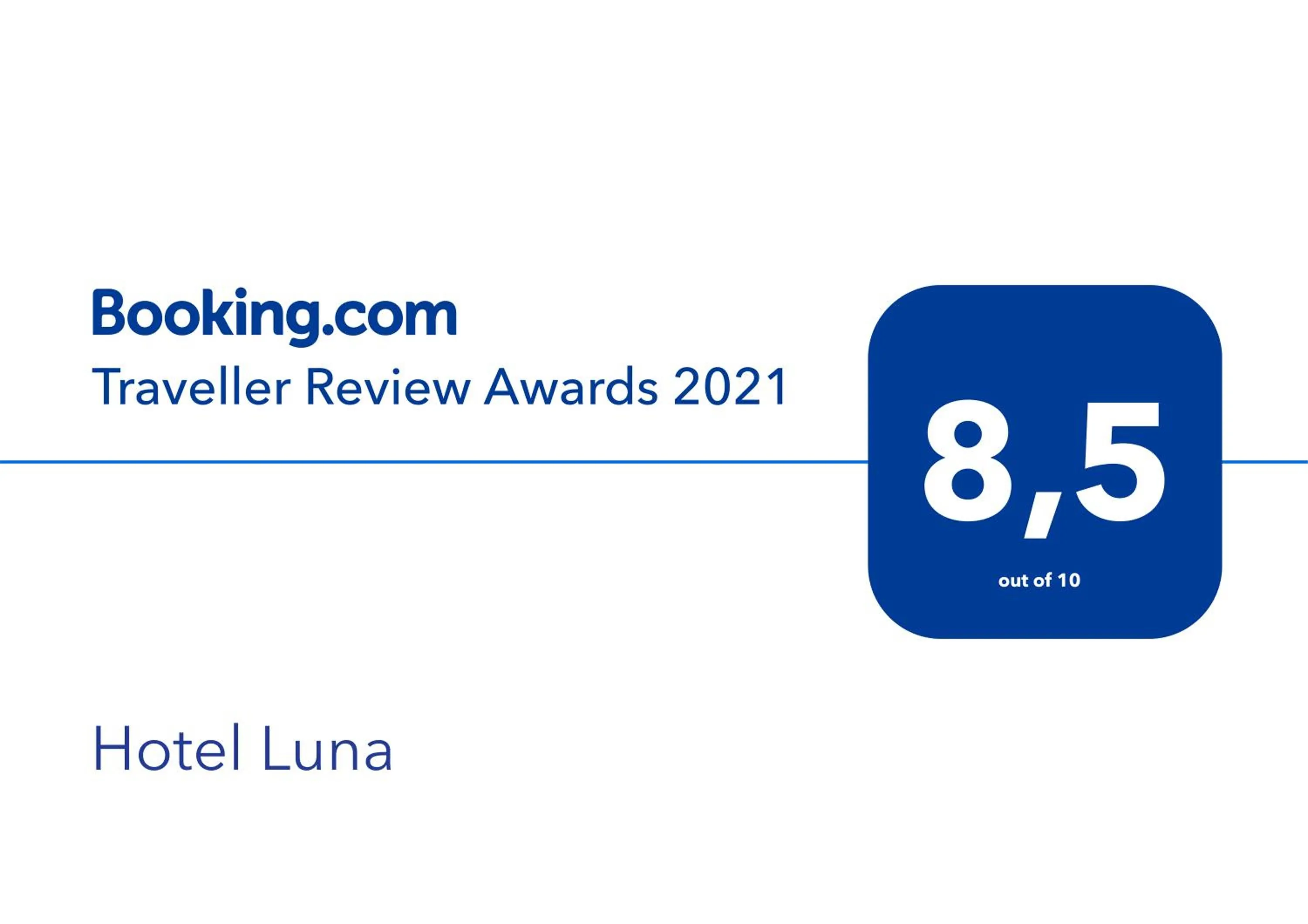 Logo/Certificate/Sign in Hotel Luna